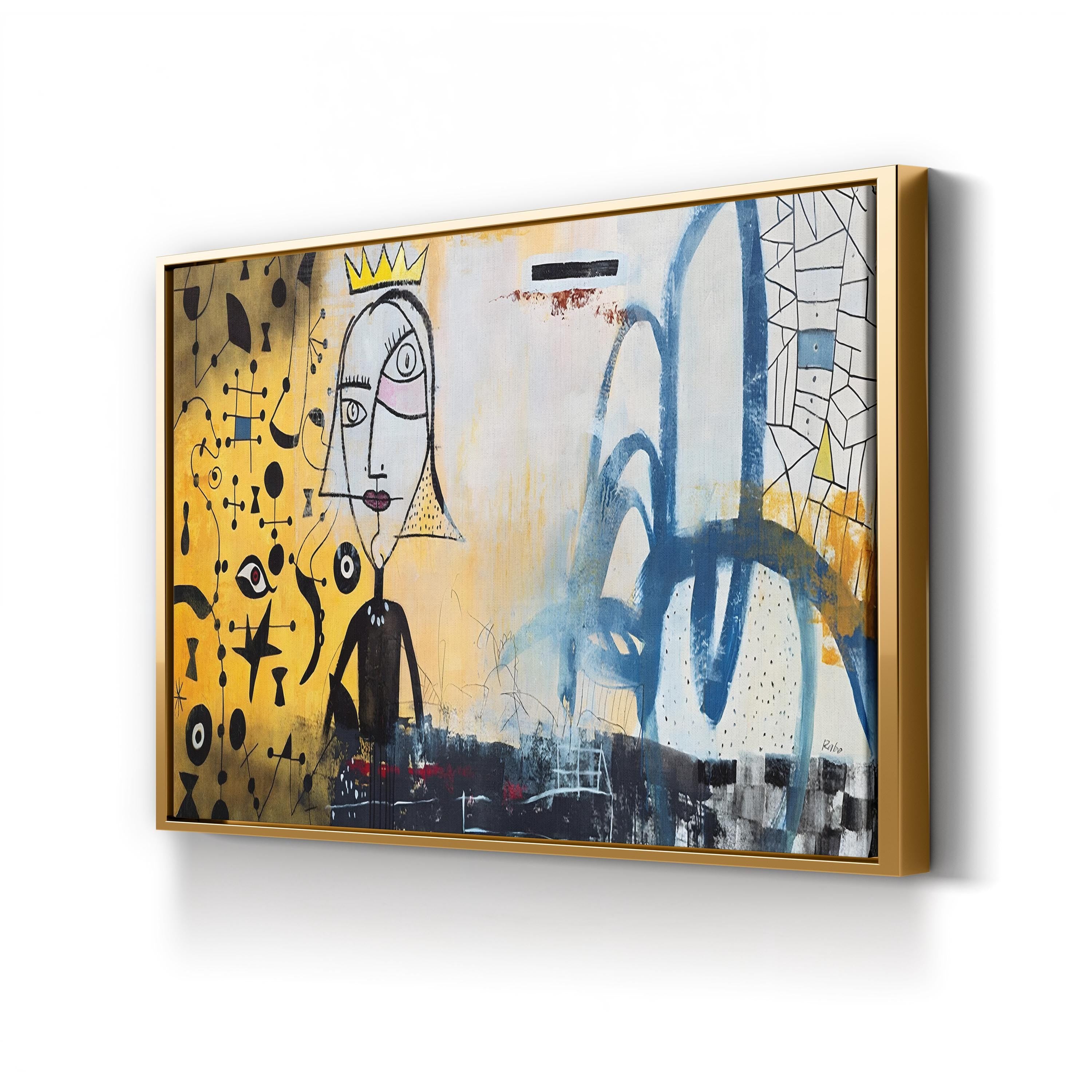 Ornaments of Gold Wall Art | Contemporary Pop Art Abstract Canvas by Clayton Rabo