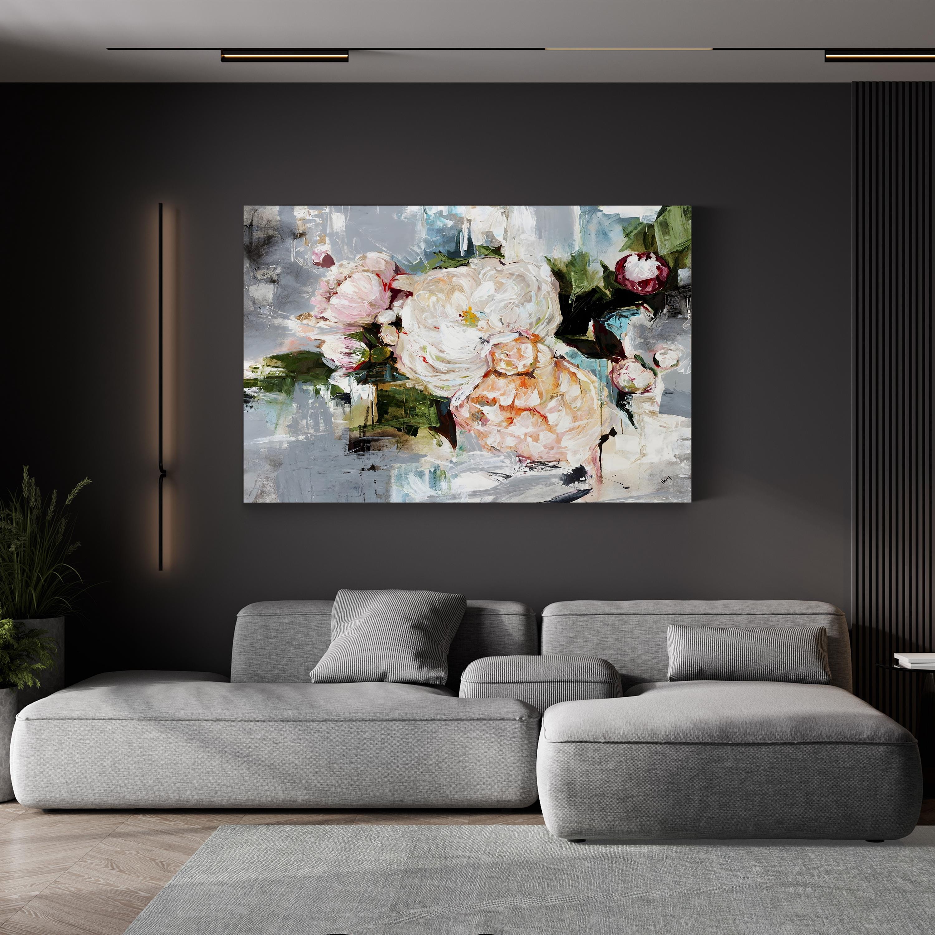 Peony Bloom – Contemporary Floral Wall Art by Alexys Henry
