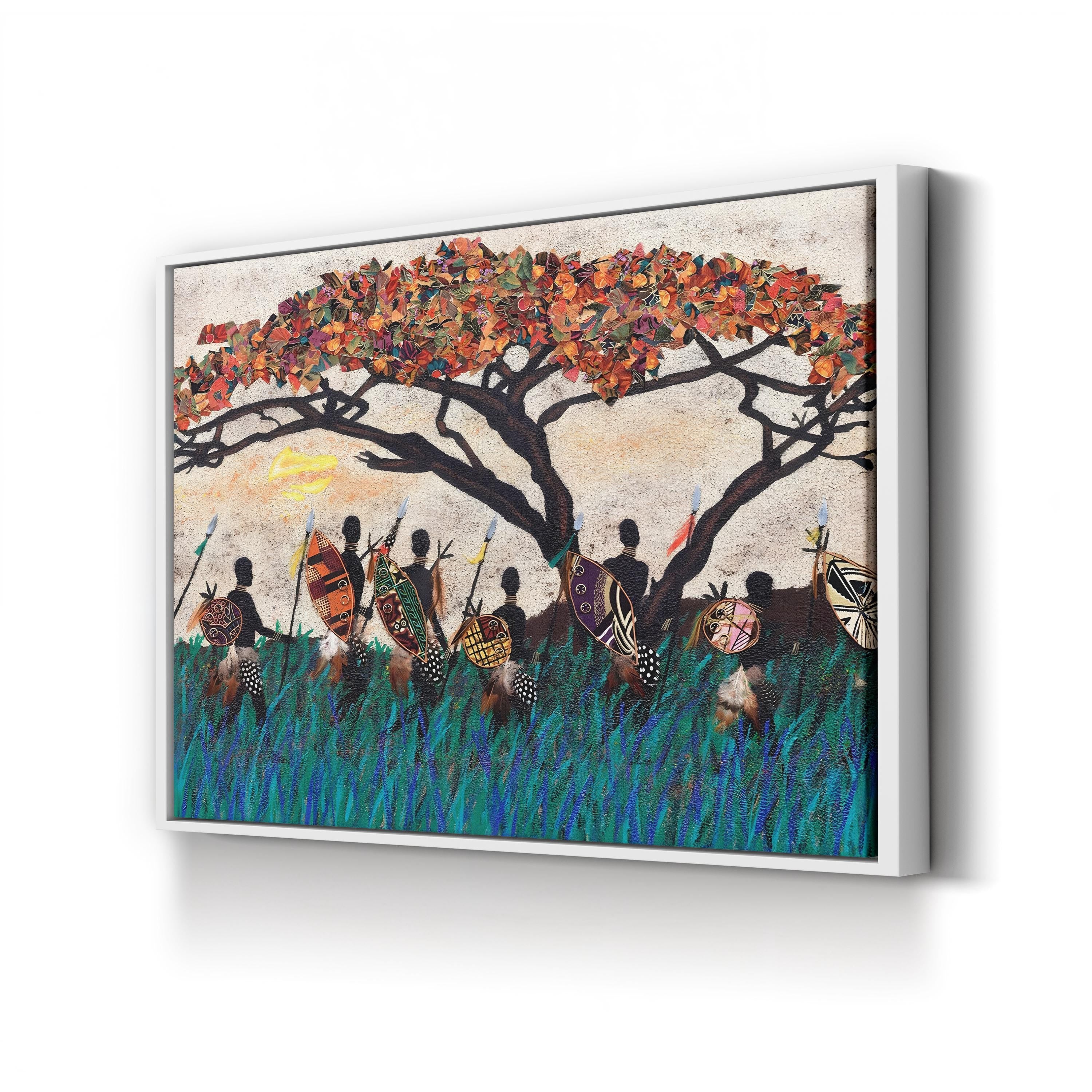 Planes of Africa III Wall Art by Alonzo Saunders | Contemporary Abstract African Landscape Canvas Print