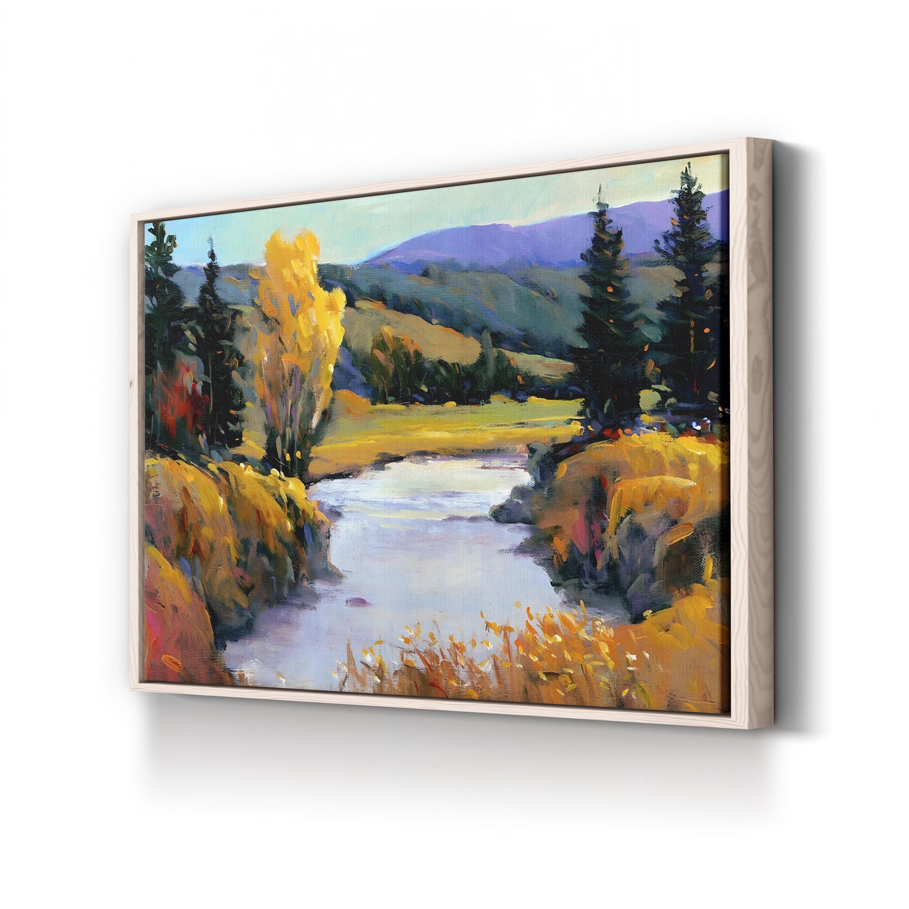 Purple Mountain View I Wall Art – Serene Mountain Landscape Artwork
