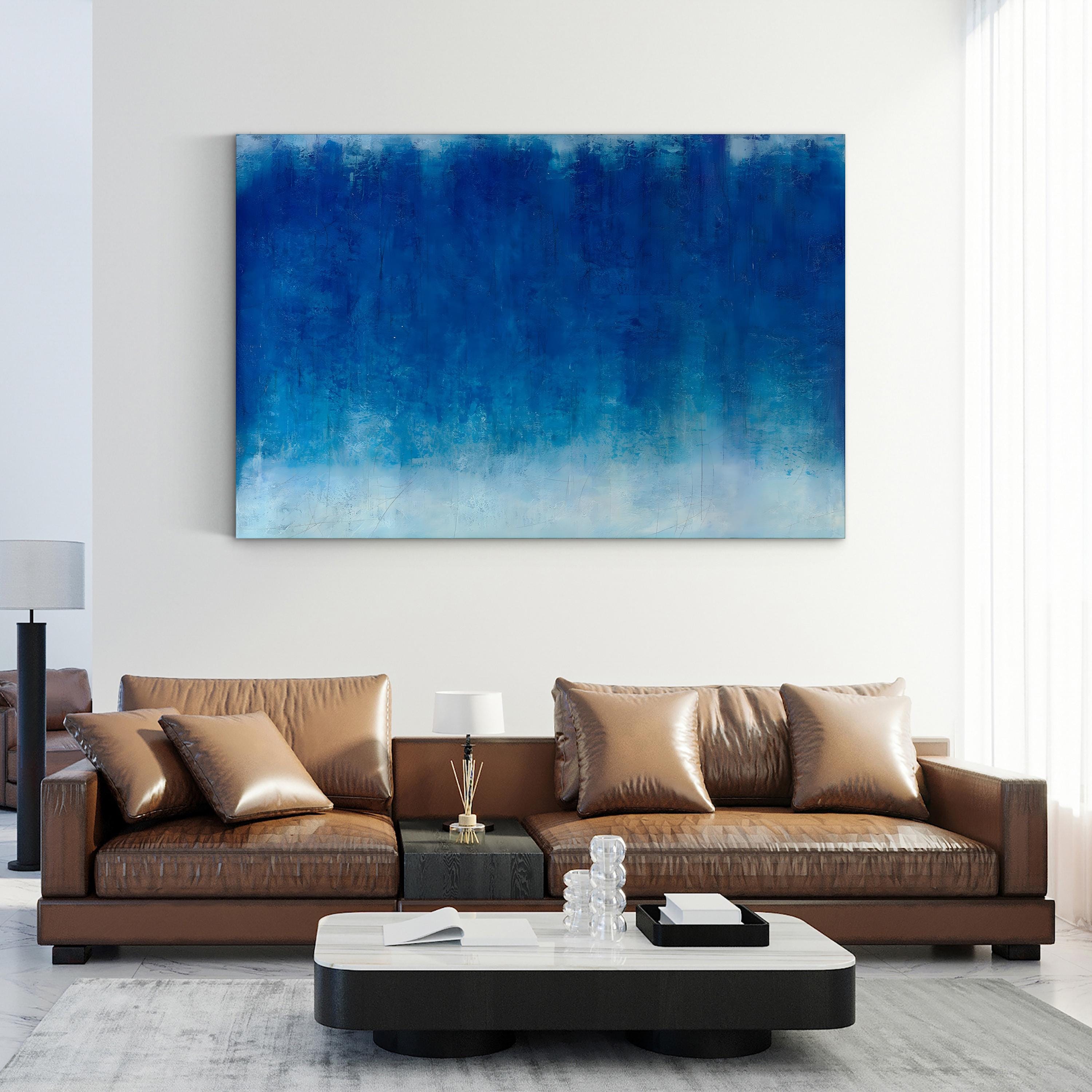 Quiet Understanding Blue Abstract – Joshua Schicker Wall Art | Minimalist Canvas Print