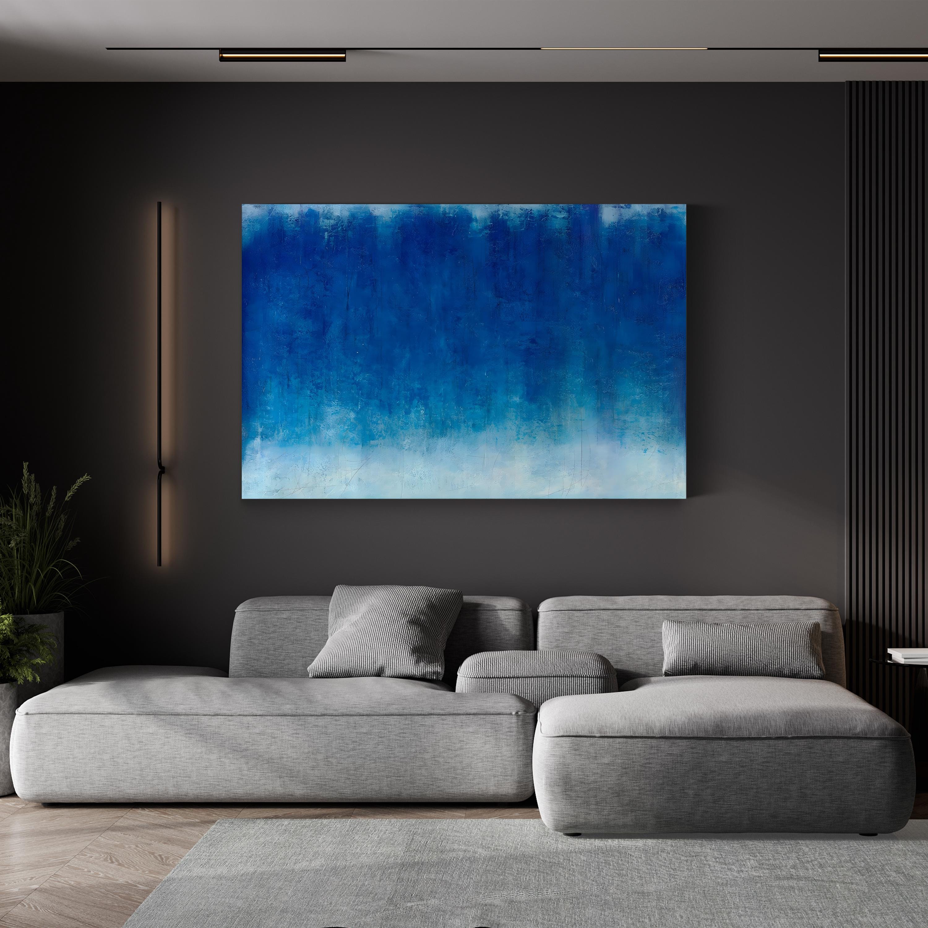 Quiet Understanding Blue Abstract – Joshua Schicker Wall Art | Minimalist Canvas Print