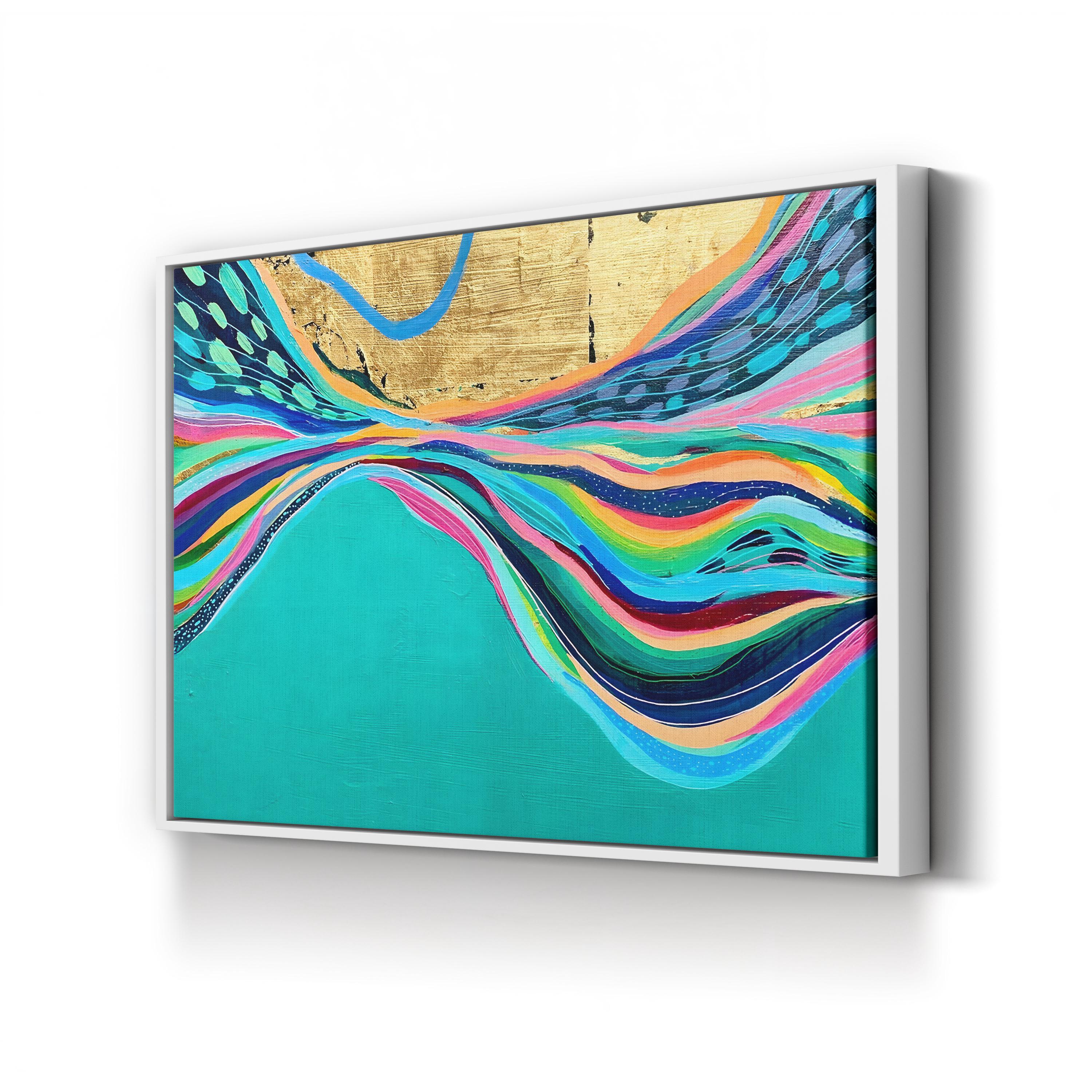 Rainbow Riviera I Wall Art – Contemporary Colorful Abstract Artwork