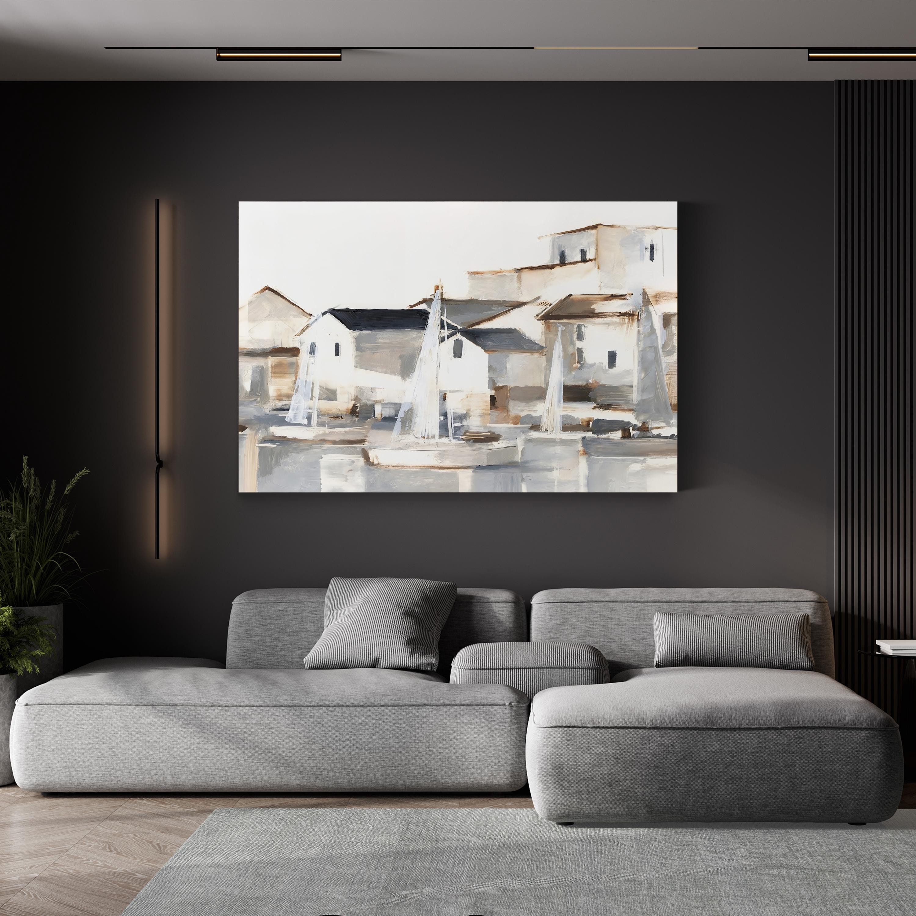 Right Conditions II Wall Art by Ethan Harper – Contemporary Coastal Nautical Canvas