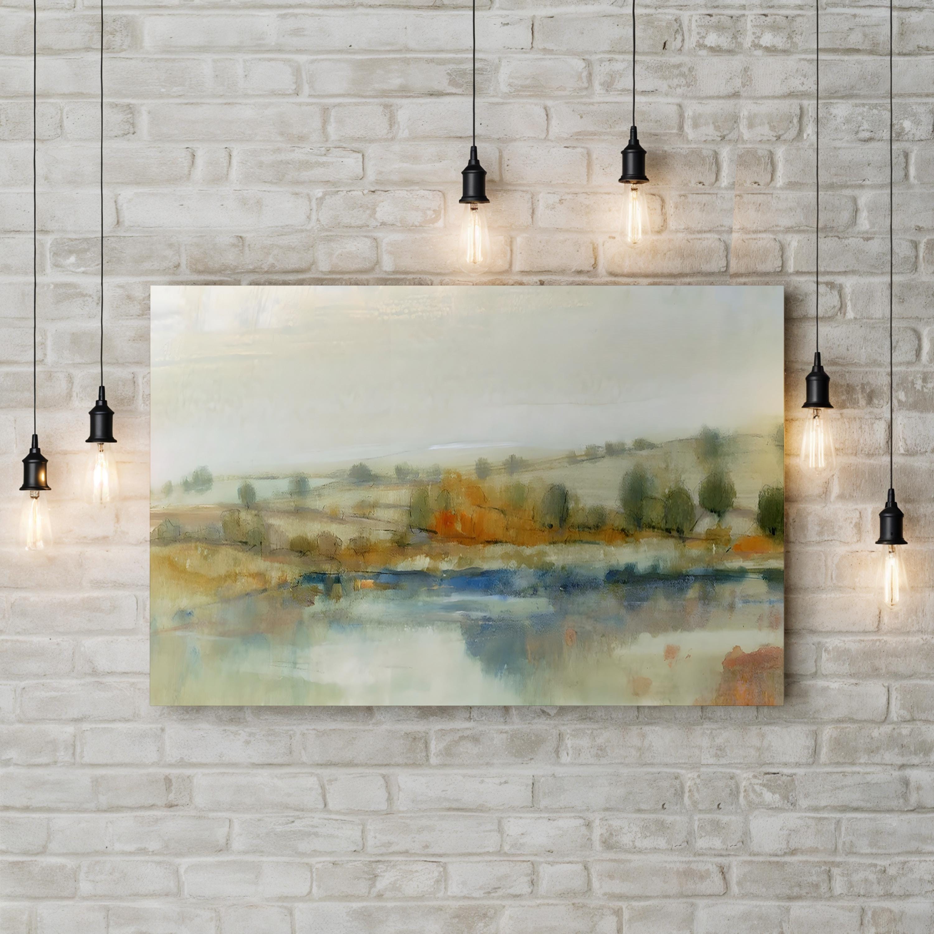 River Bank I Canvas Wall Art by Tim O’Toole – Serene Landscape Print
