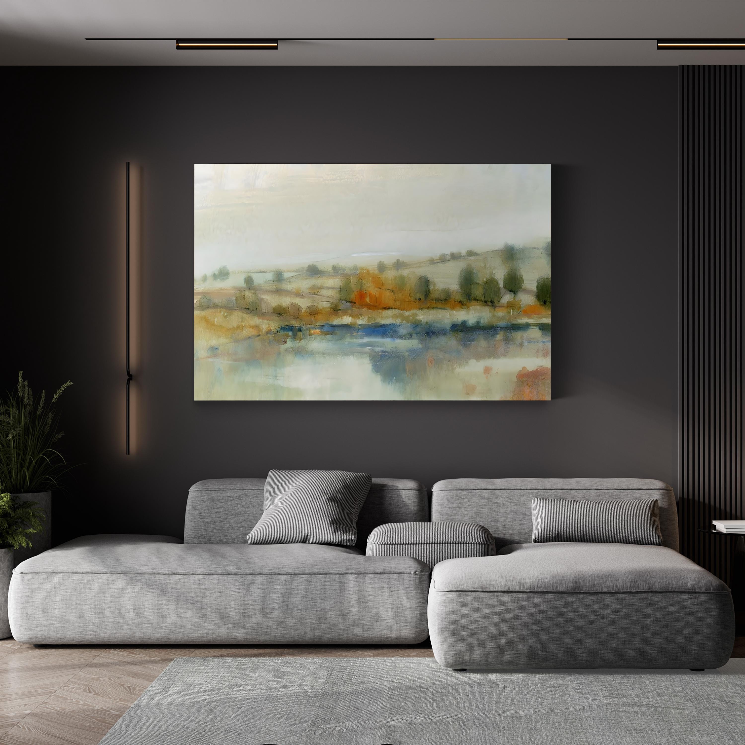 River Bank I Canvas Wall Art by Tim O’Toole – Serene Landscape Print