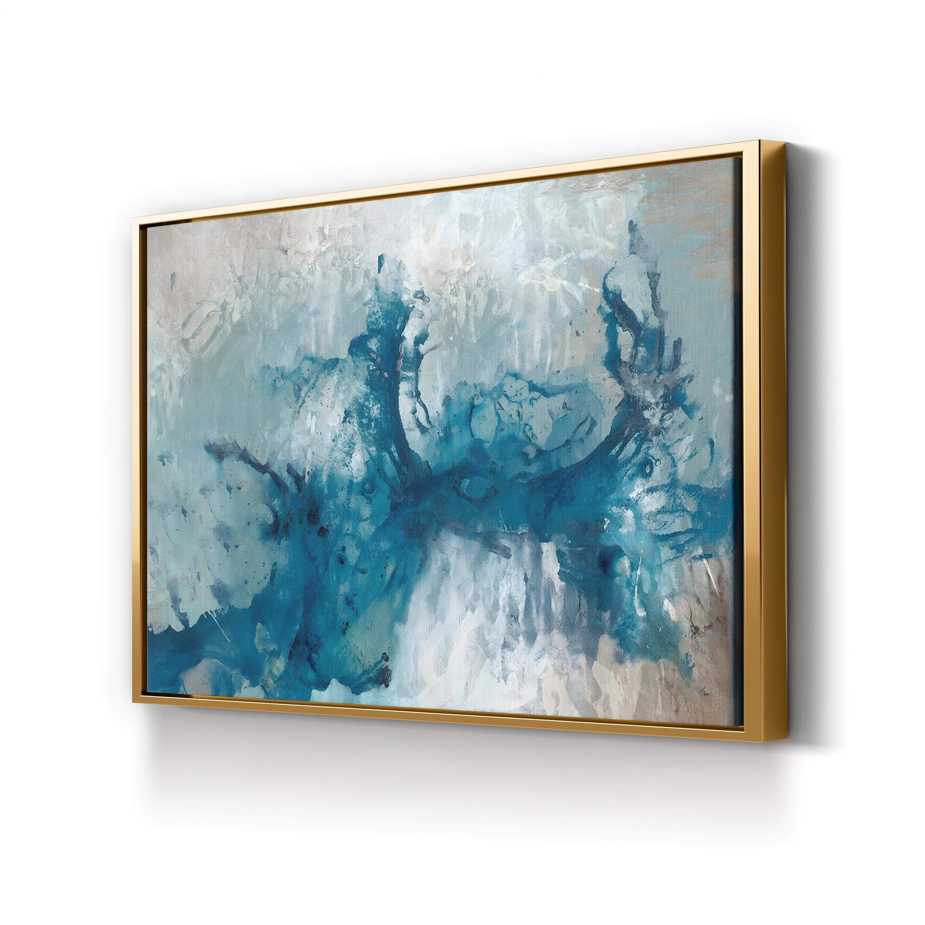 Seafoam Rising II Wall Art by Kari Taylor – Contemporary Abstract Ocean Painting Print