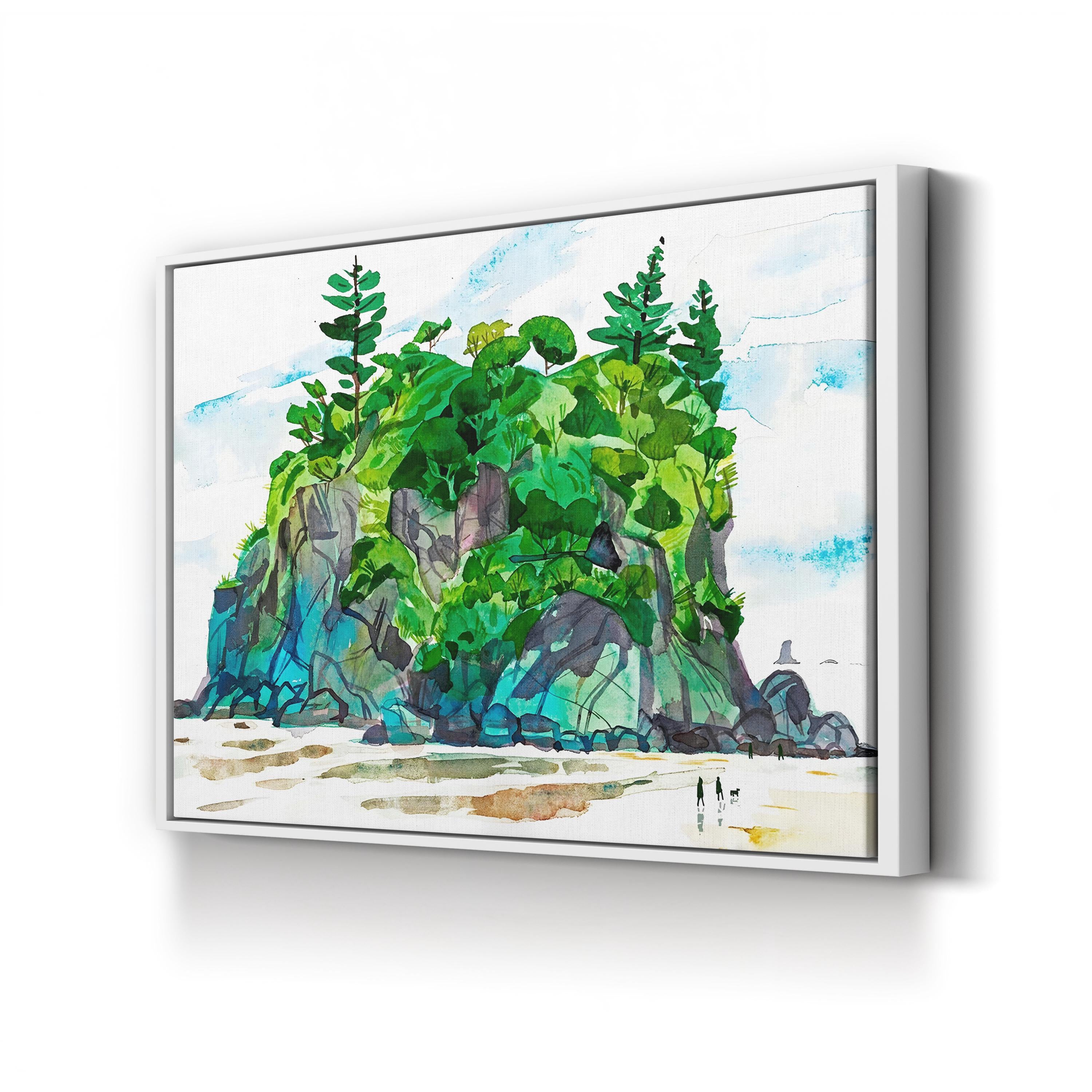 Sea Stack on Ruby Beach Wall Art by Eleanor Doughty