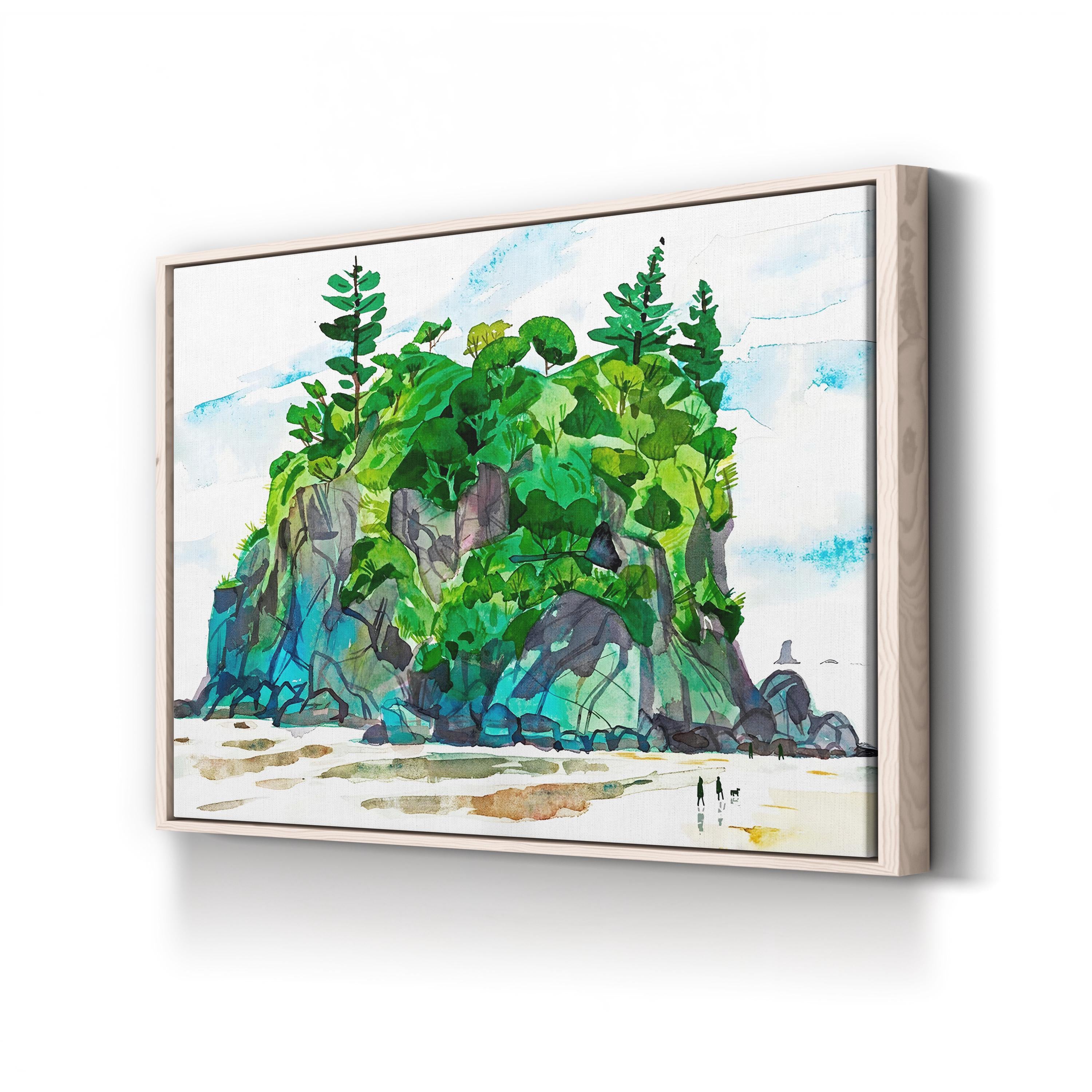 Sea Stack on Ruby Beach Wall Art by Eleanor Doughty