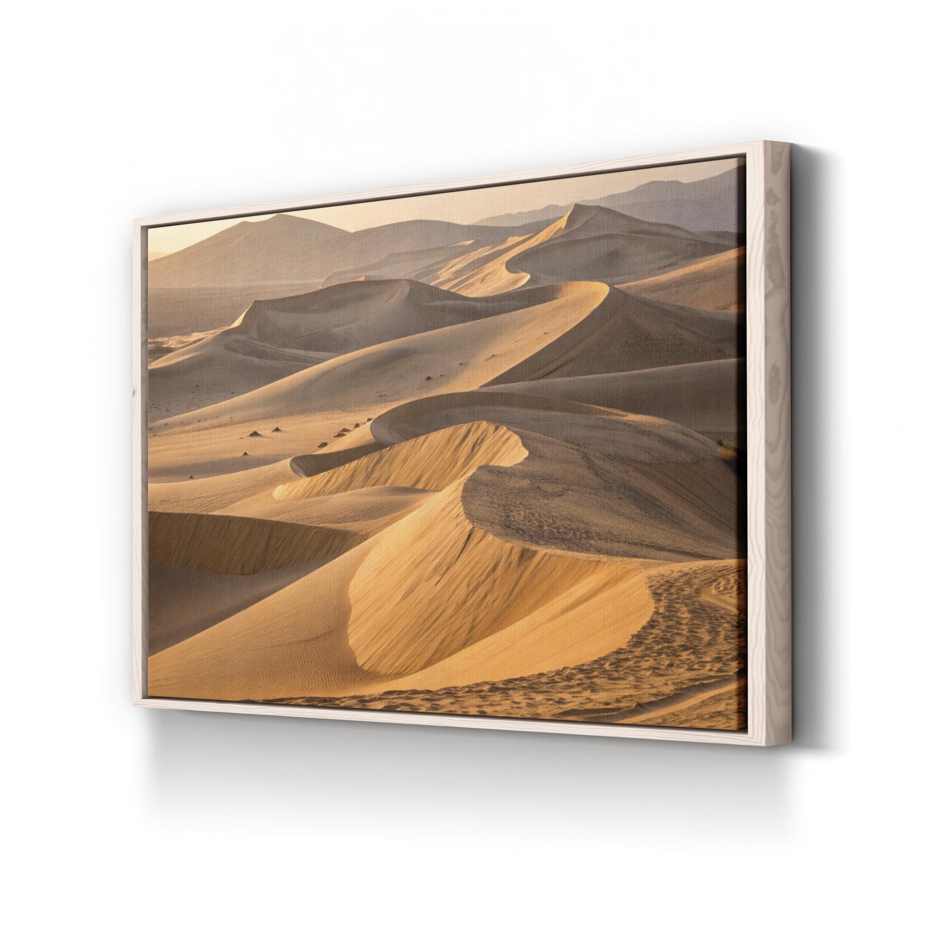 Golden Sand Dunes – Vintage Photography Wall Art | Desert Landscape Canvas Print