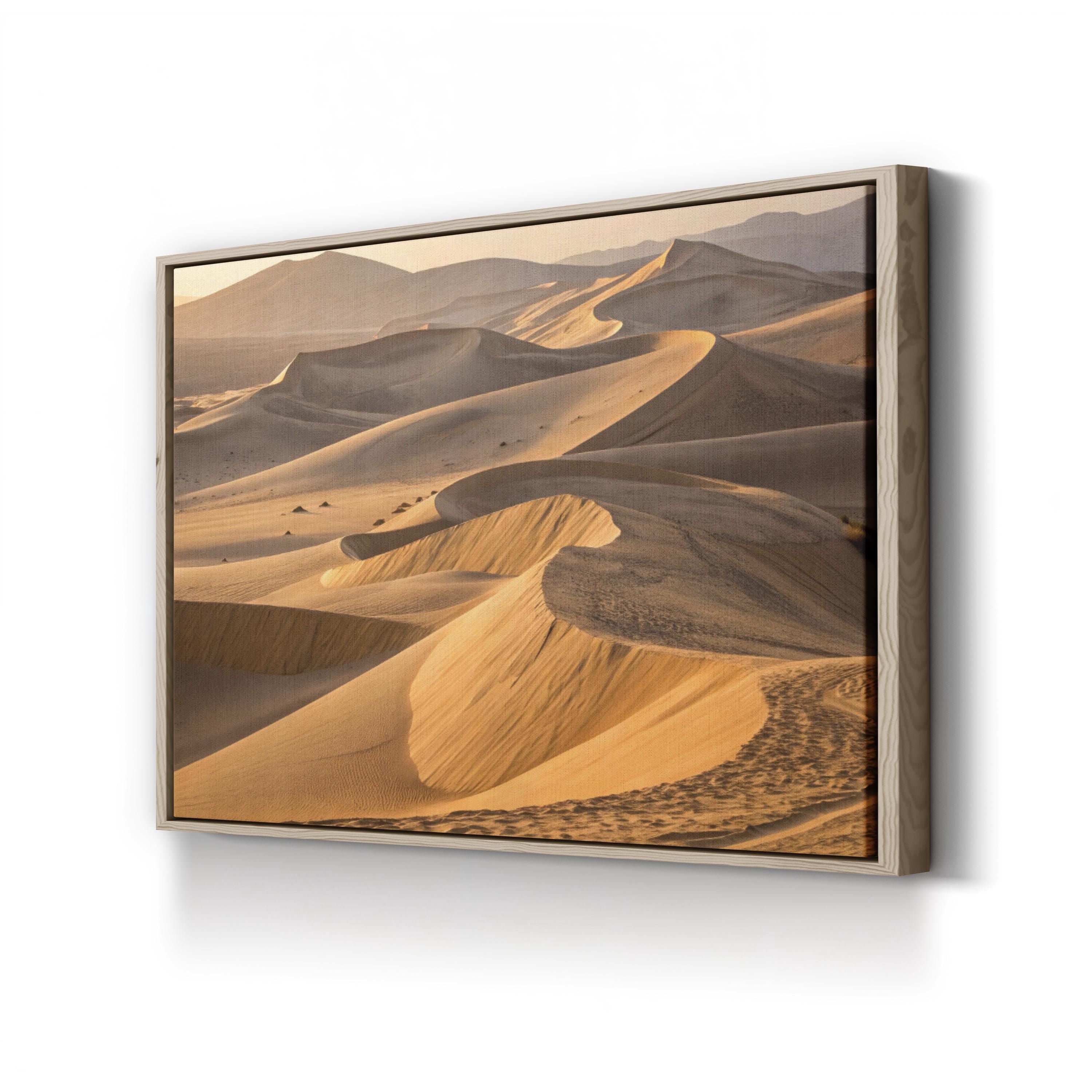 Golden Sand Dunes – Vintage Photography Wall Art | Desert Landscape Canvas Print