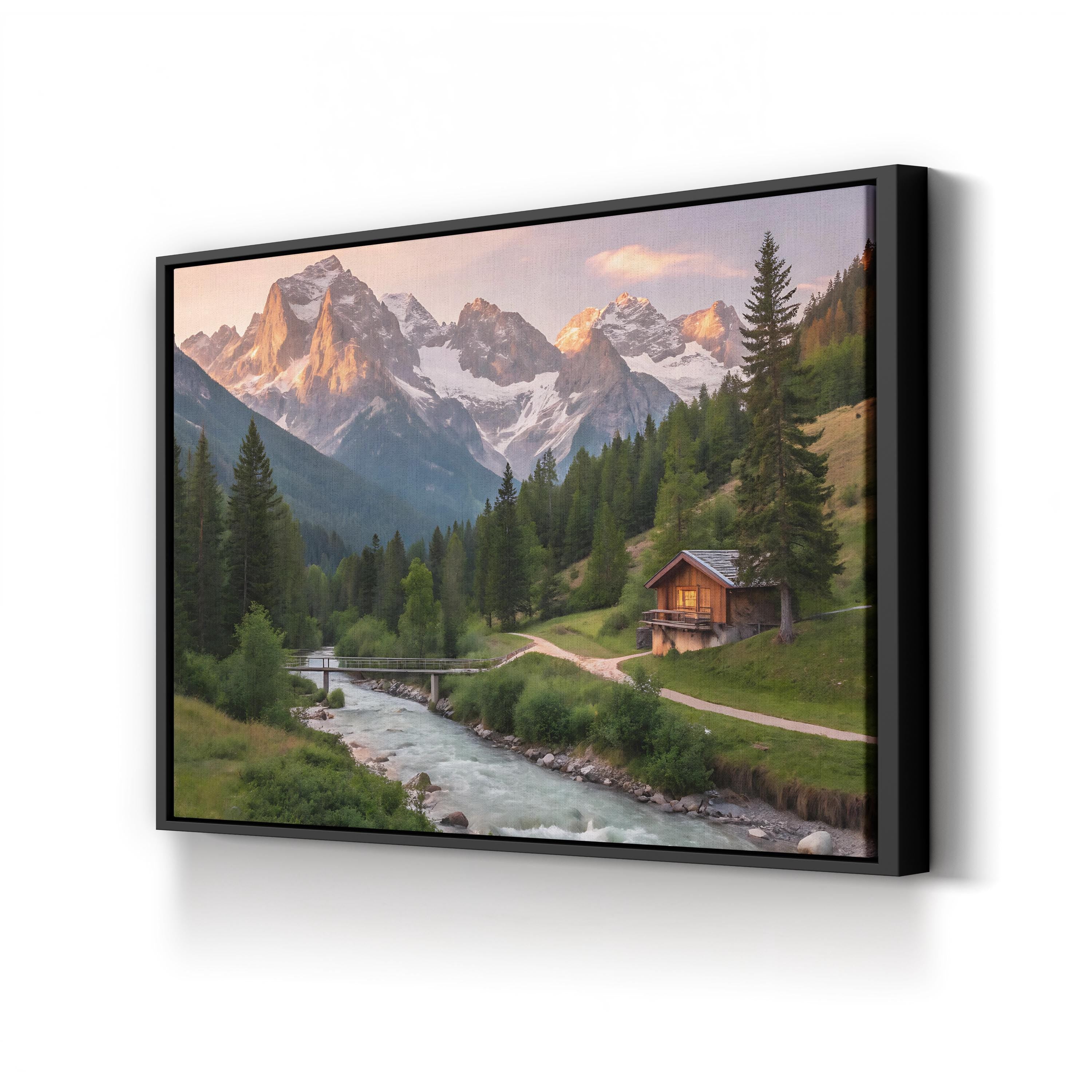 Swiss Alps Alpine Valley in Switzerland Mountain Landscape Photography