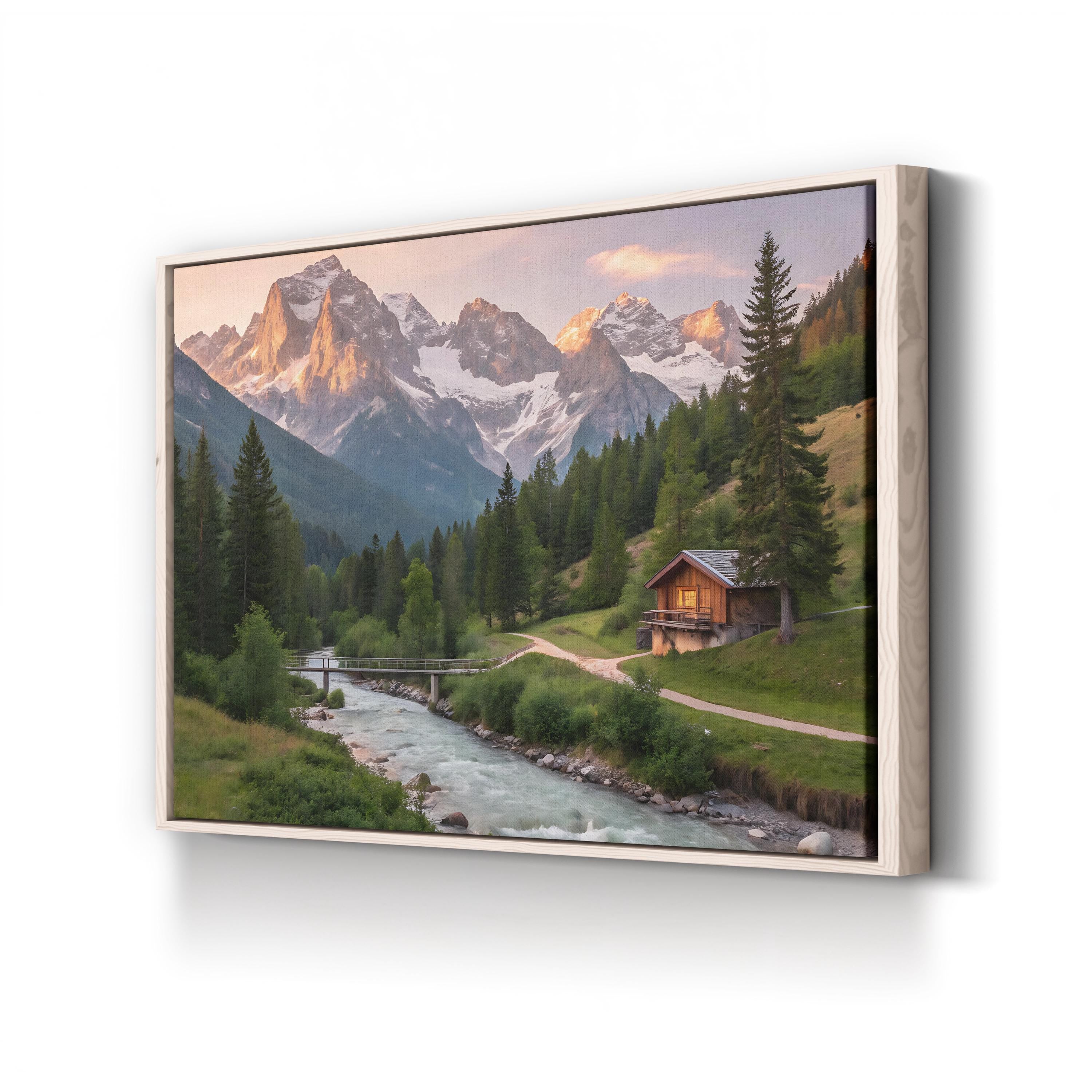 Swiss Alps Alpine Valley in Switzerland Mountain Landscape Photography