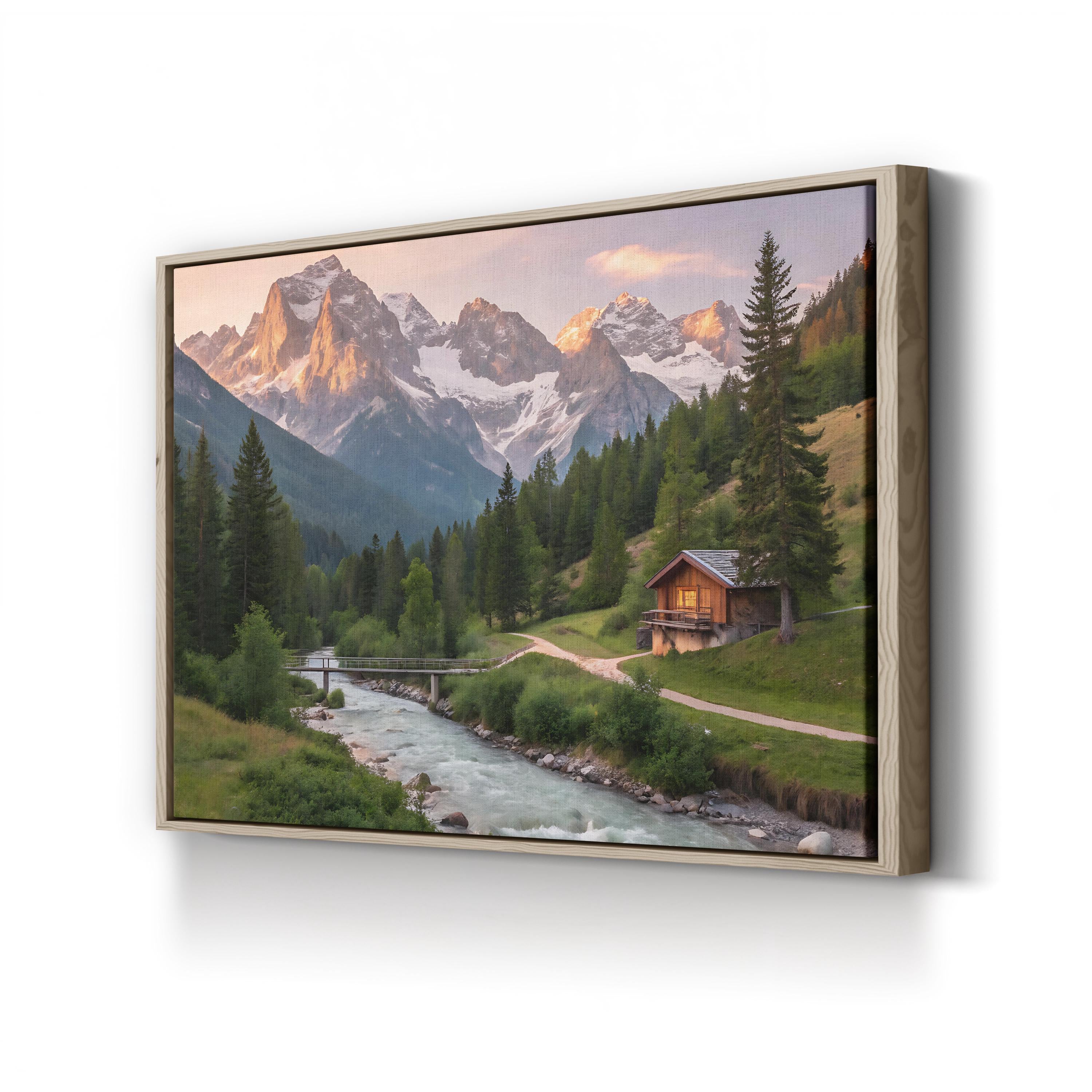 Swiss Alps Alpine Valley in Switzerland Mountain Landscape Photography