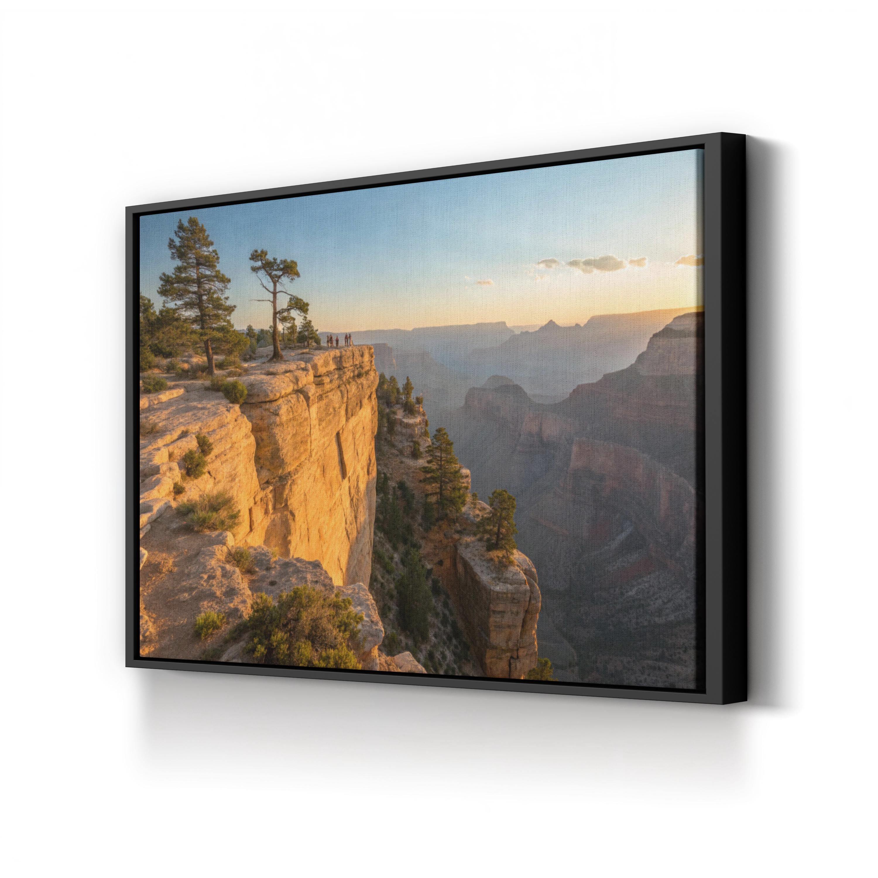 Taft Point Yosemite – Vintage Photography Wall Art | Mountain Landscape Canvas Print