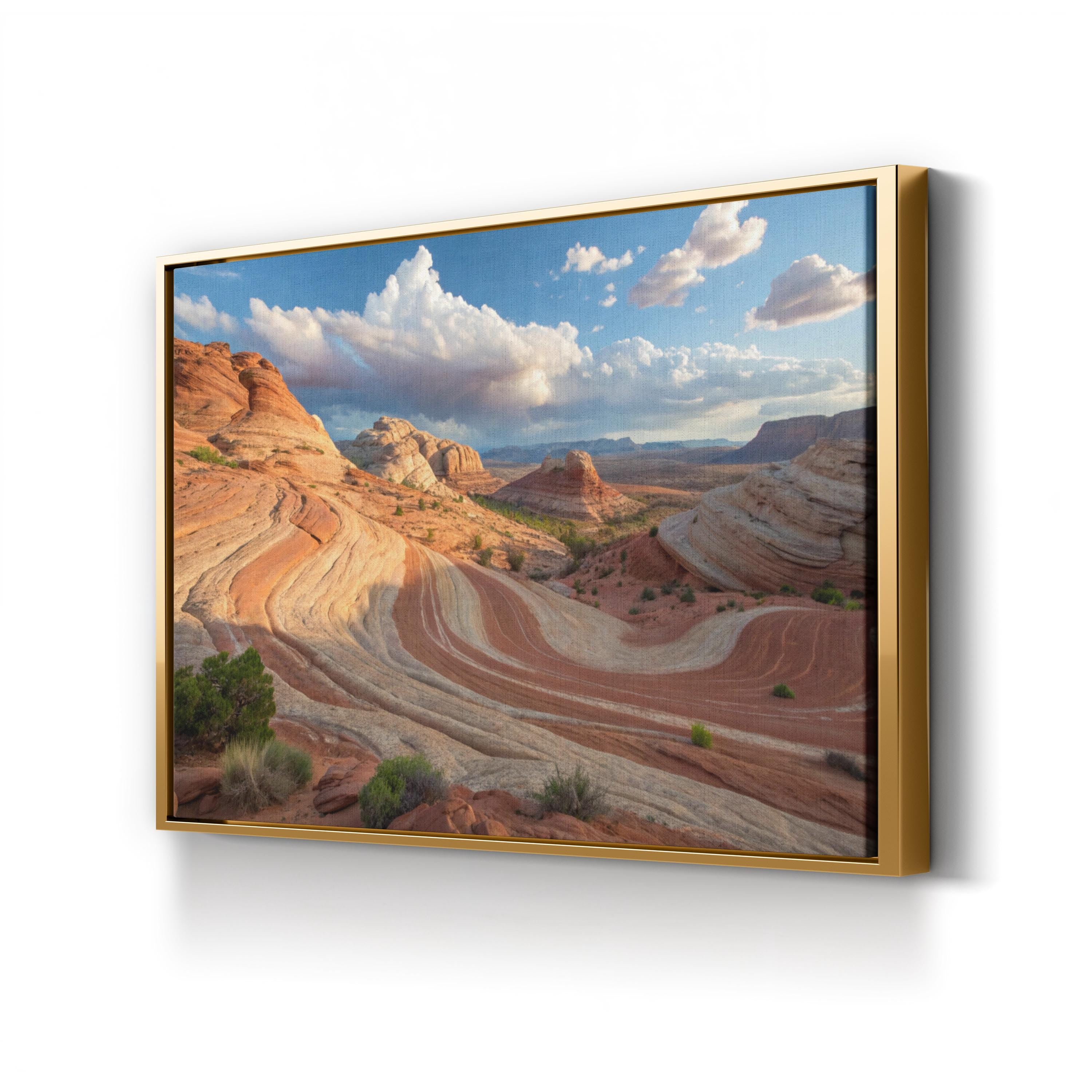 Fire Wave Canyon – Vintage Photography Wall Art | Valley of Fire Canvas Print