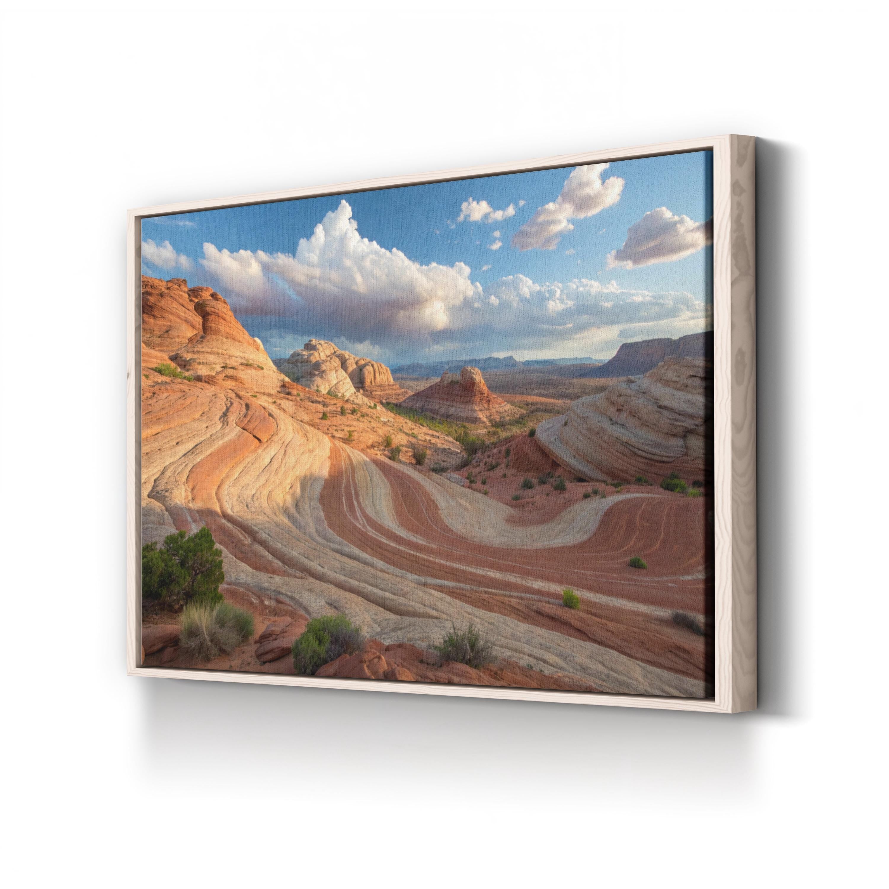 Fire Wave Canyon – Vintage Photography Wall Art | Valley of Fire Canvas Print