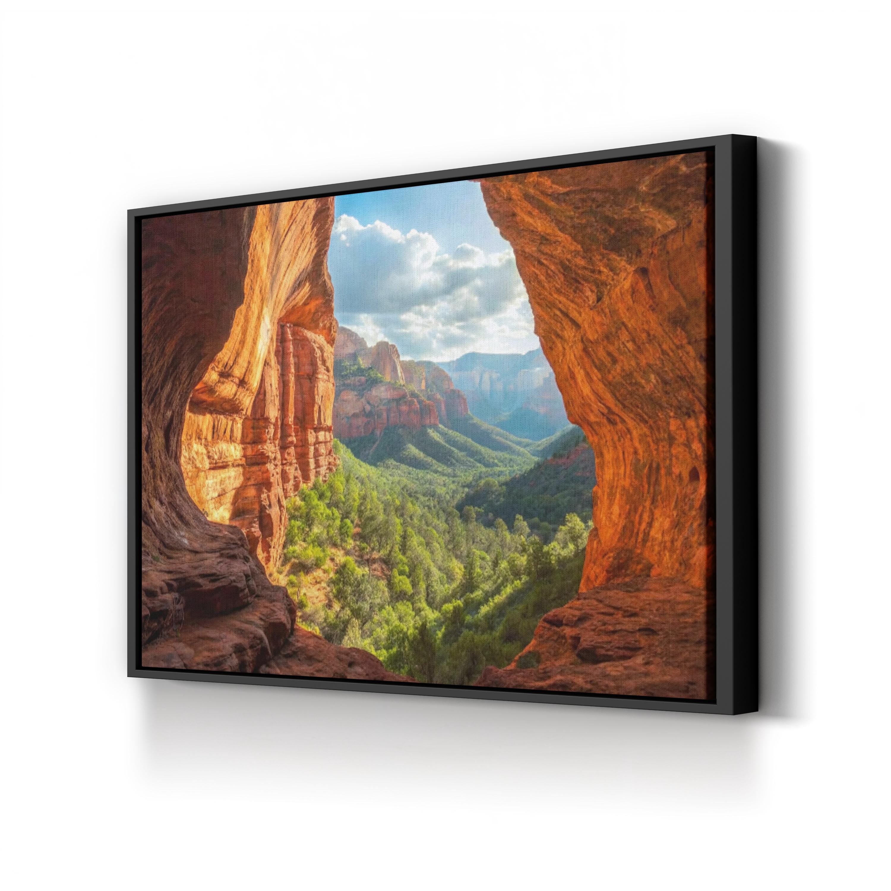 Sedona Subway Cave – Vintage Photography Wall Art | Red Rock Canvas Print