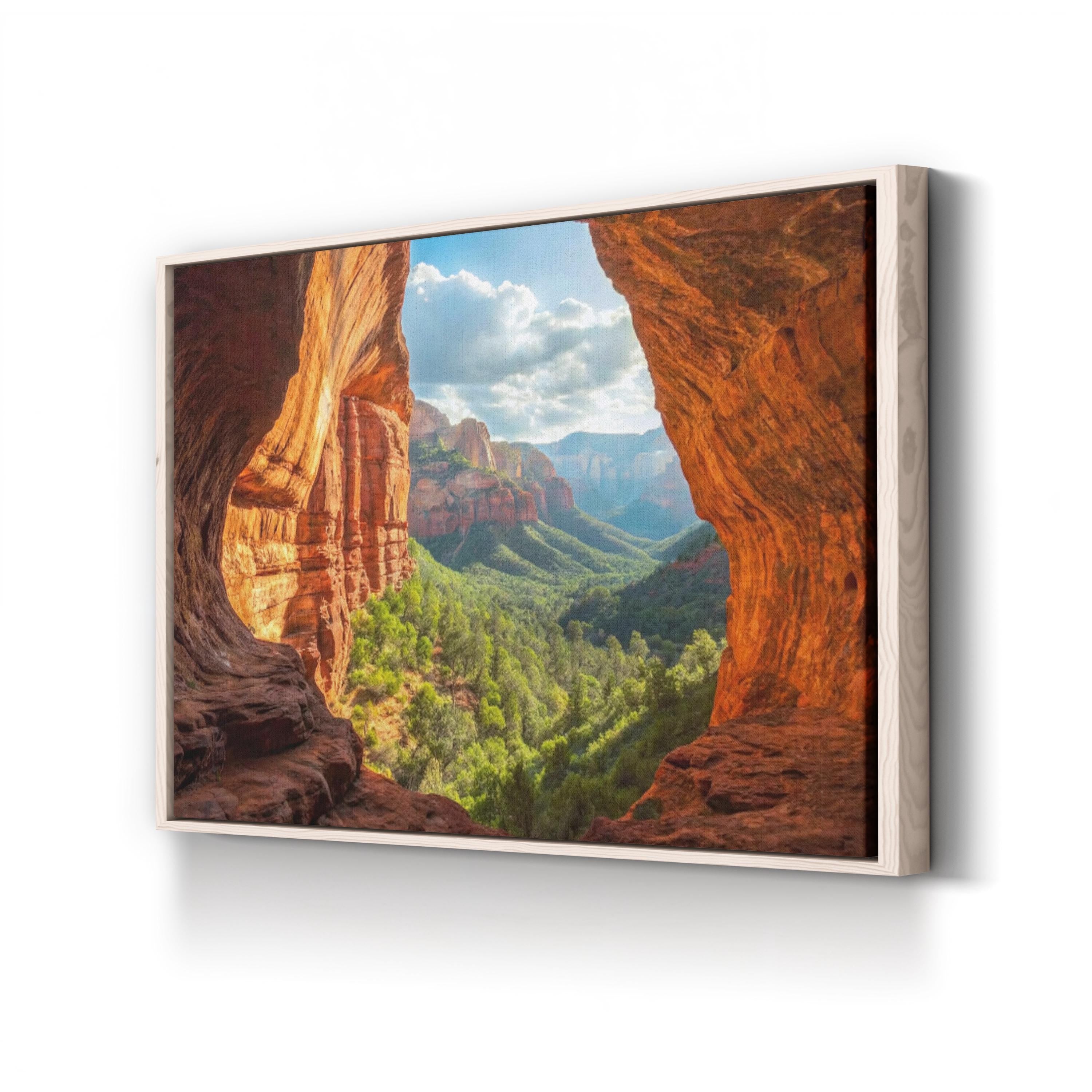 Sedona Subway Cave – Vintage Photography Wall Art | Red Rock Canvas Print