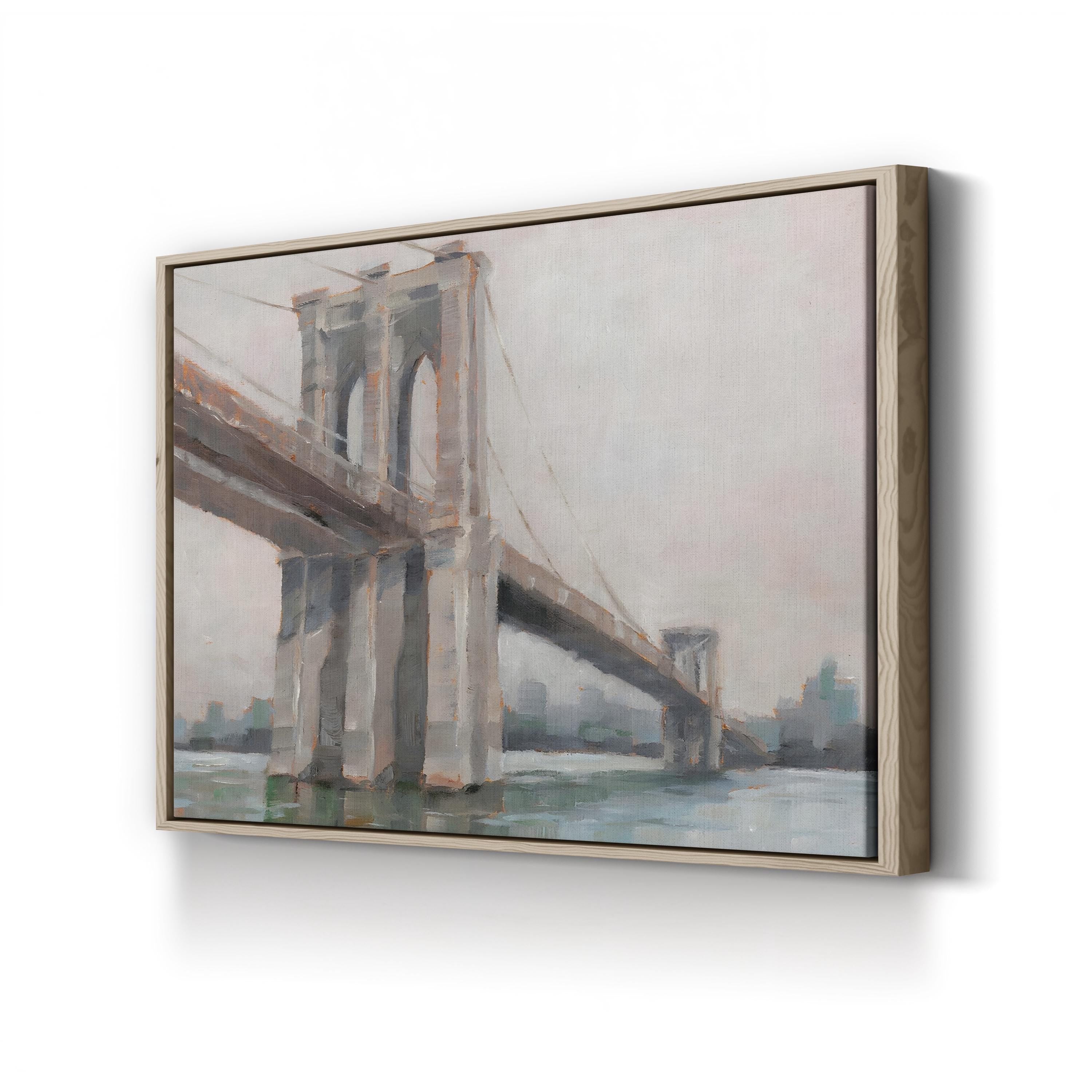 Spanning the East River I Wall Art – Ethan Harper | Abstract Brooklyn Bridge Urban Canvas Print