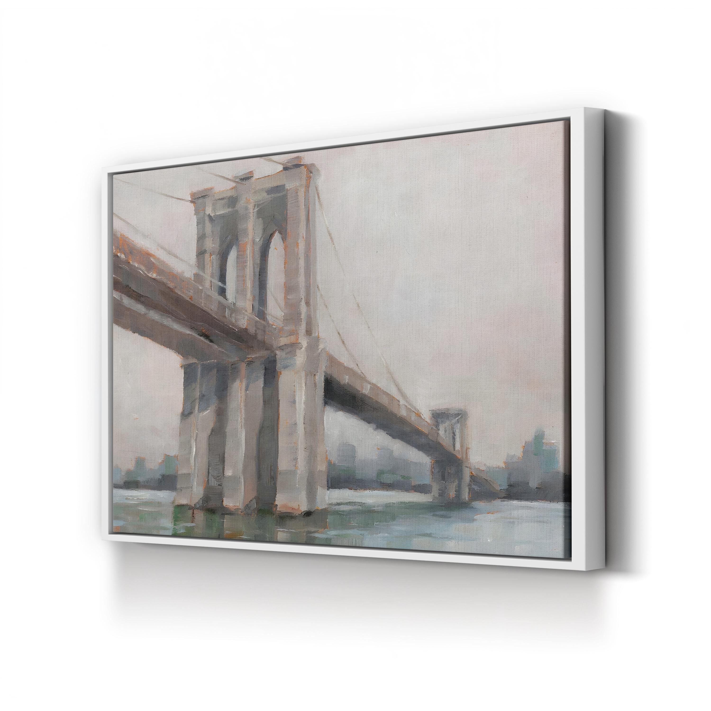 Spanning the East River I Wall Art – Ethan Harper | Abstract Brooklyn Bridge Urban Canvas Print