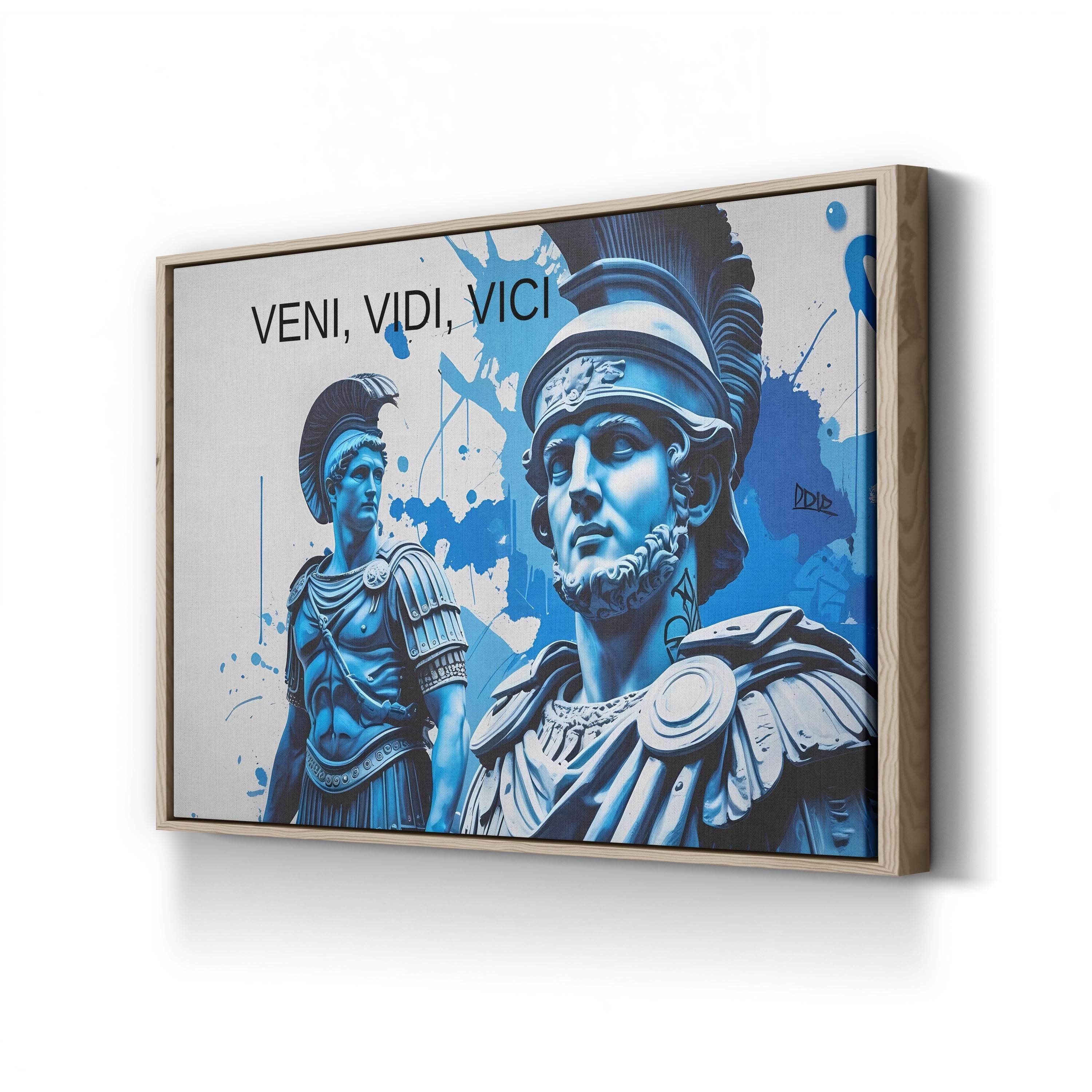 Veni Vidi Vici Roman Emperor – Period Illustration Wall Art | Inspirational Canvas Print
