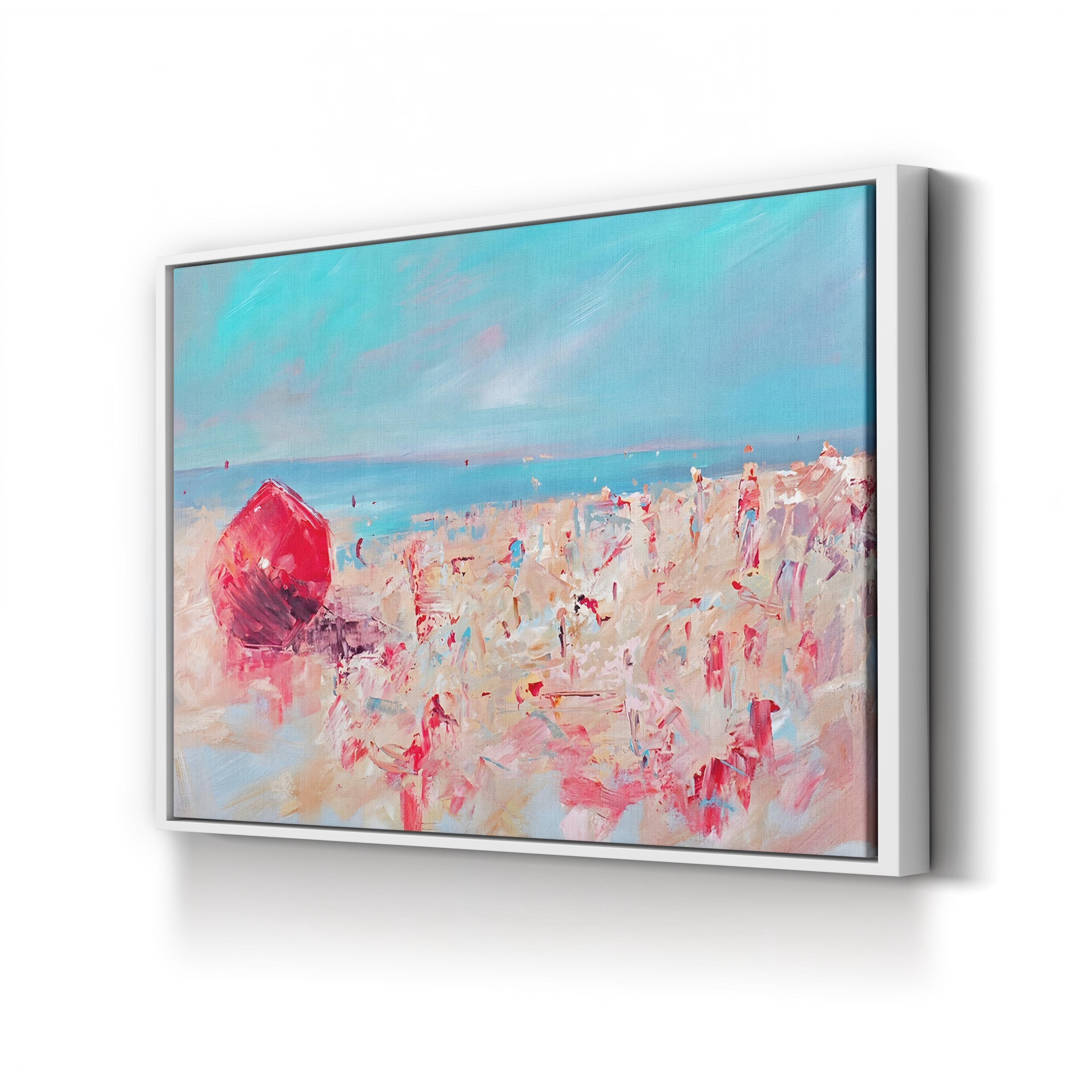 Spring Break I Wall Art by Circle Art Group | Contemporary Coastal Beach Canvas Print