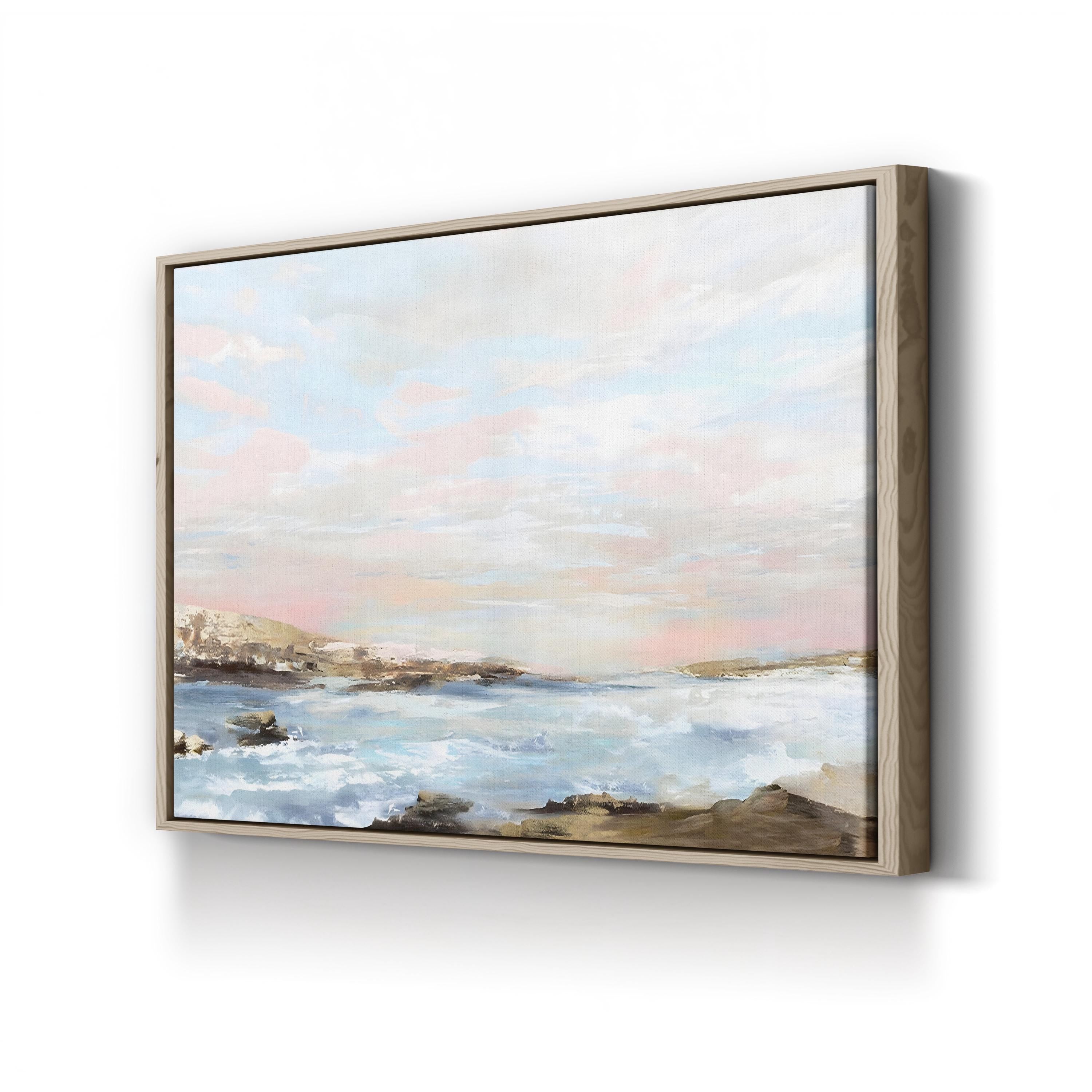 Sublime Solitude Canvas Art – Coastal Landscape by Eva Watts
