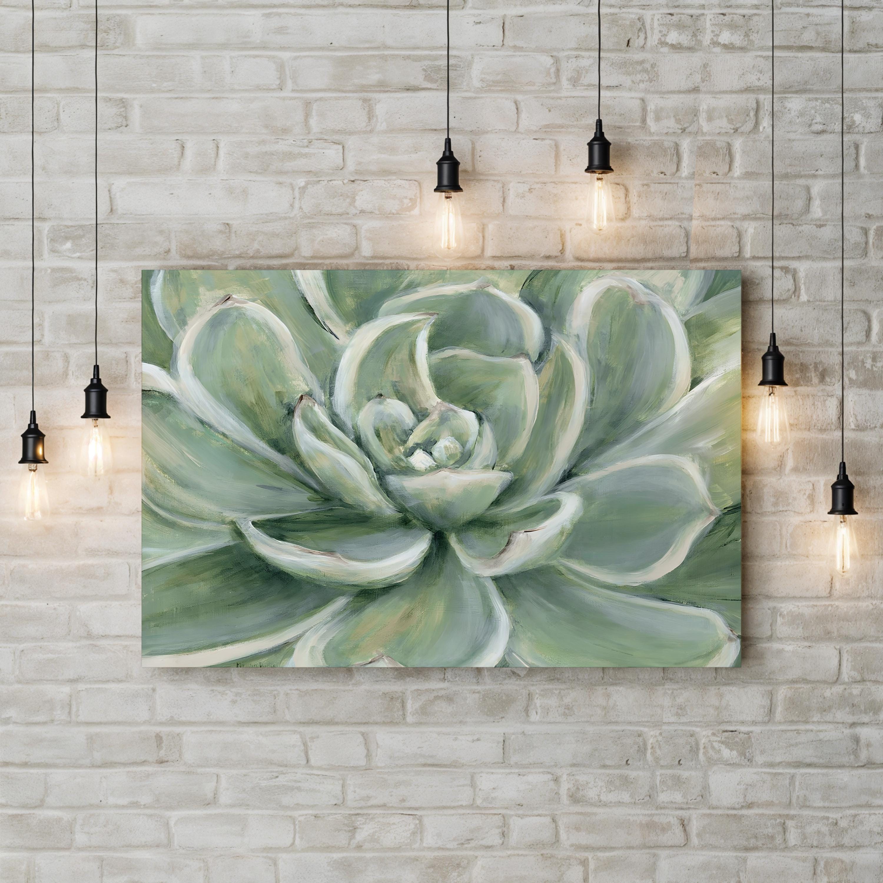 Succulent Wall Art by Marilyn Dunlap – Contemporary Botanical Canvas Print