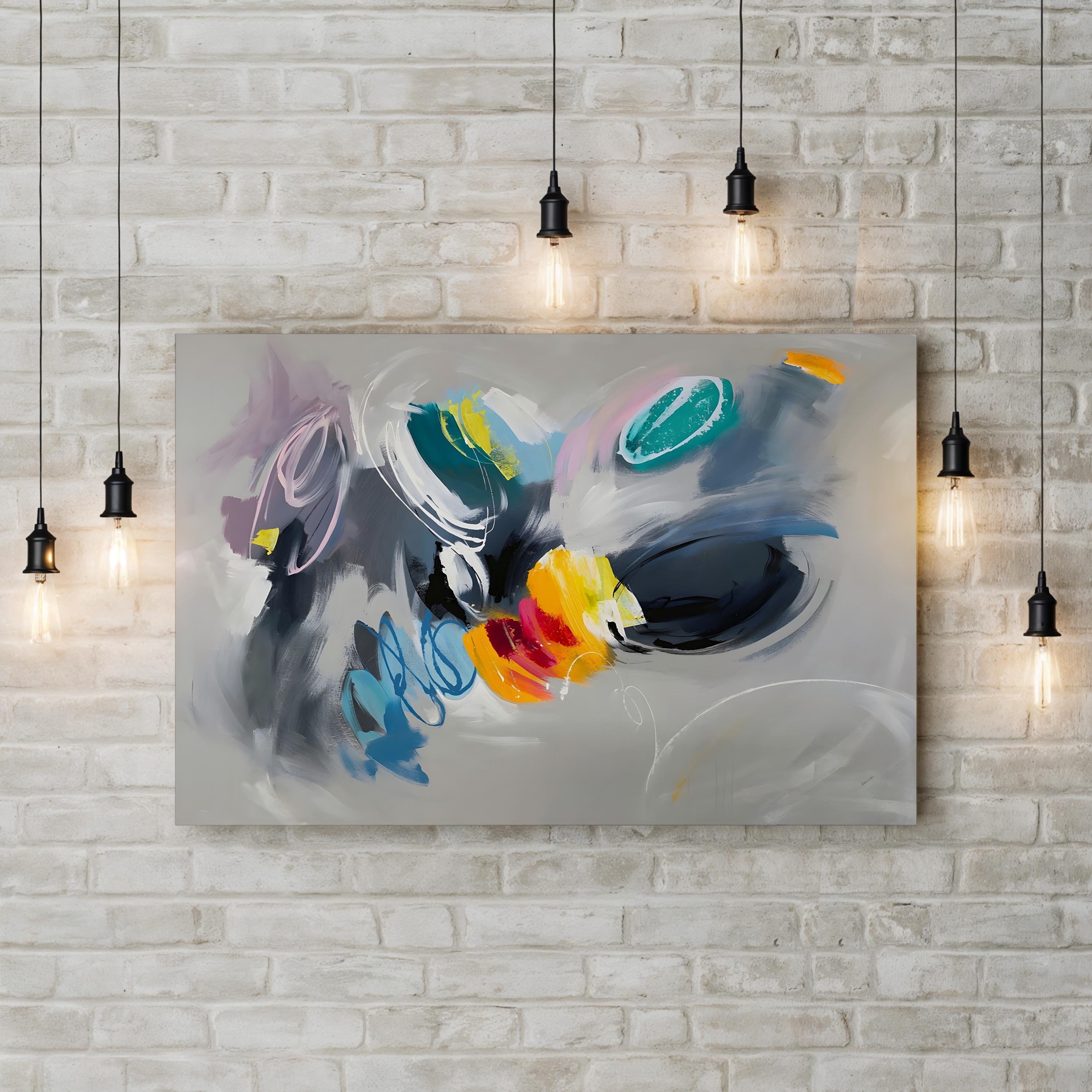 Sugar Swirl Wall Art by Sydney Edmunds – Contemporary Pastel Abstract Canvas