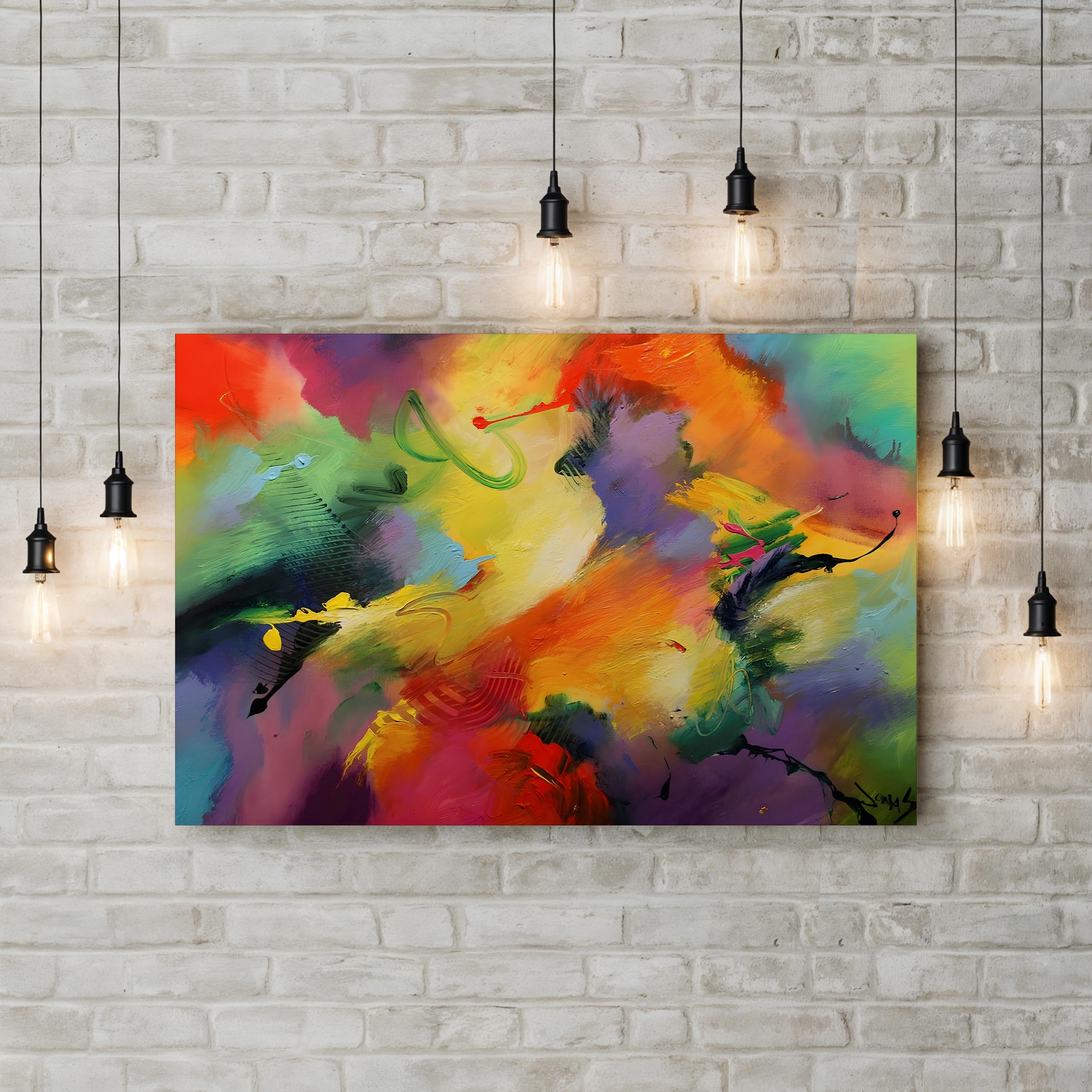 Summer Love Wall Art by Jonas Gerard – Abstract Floral Canvas Print