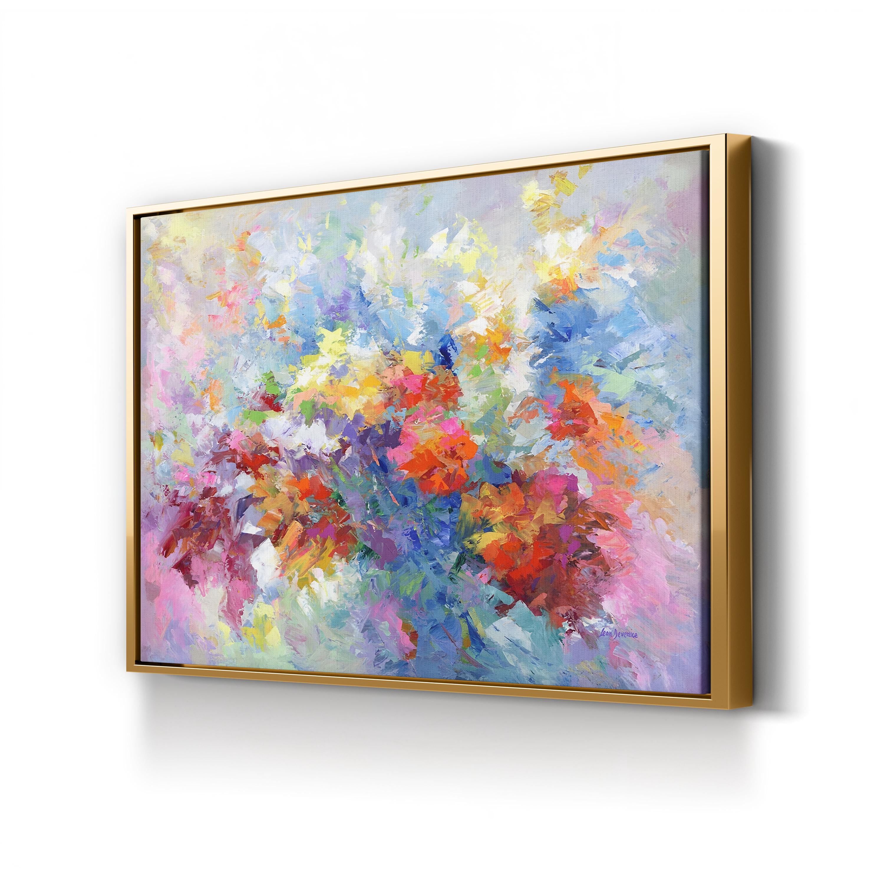 Summer Love by Leon Devenice canvas print in Gold Framed Canvas
