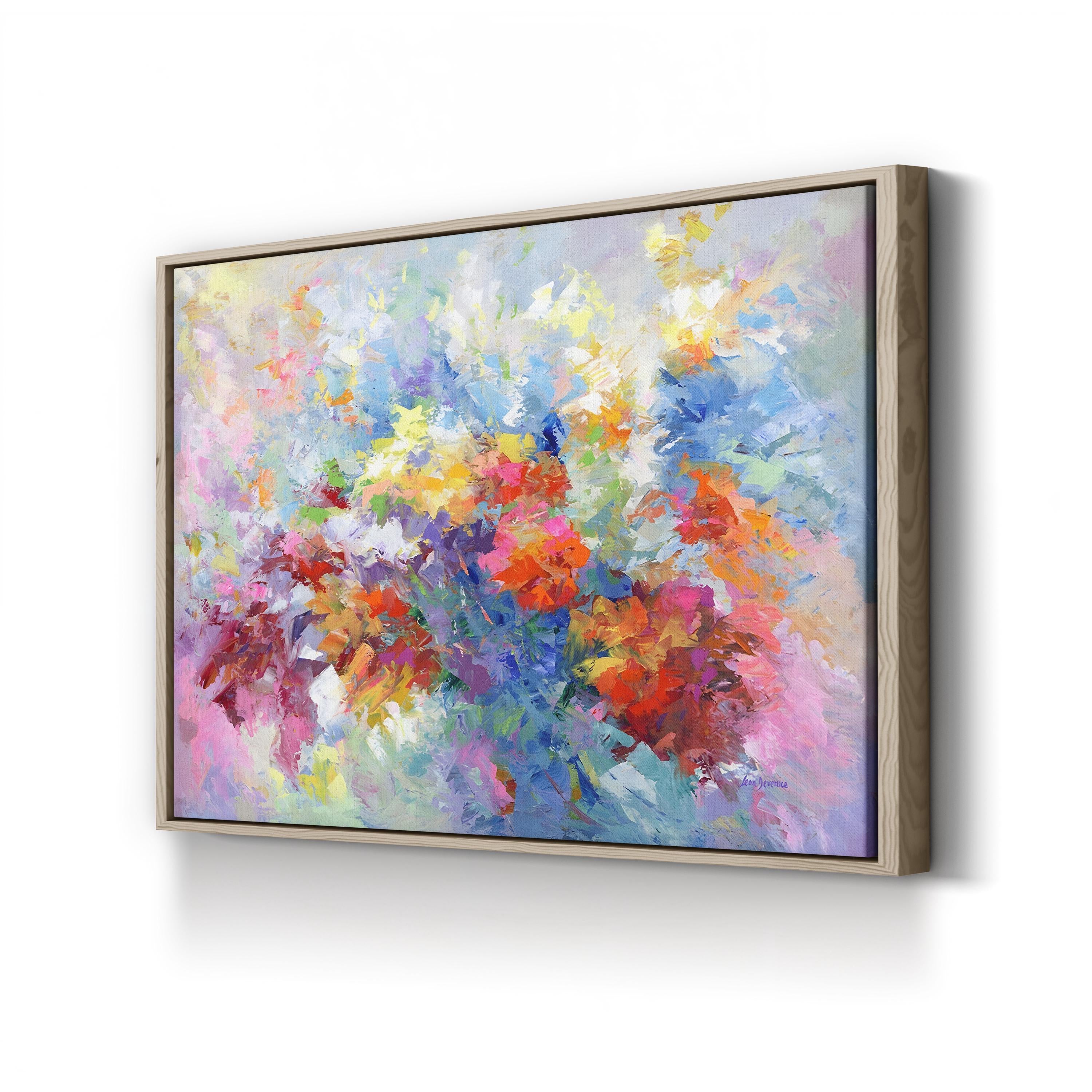 Summer Love by Leon Devenice canvas print in Oak Framed Canvas