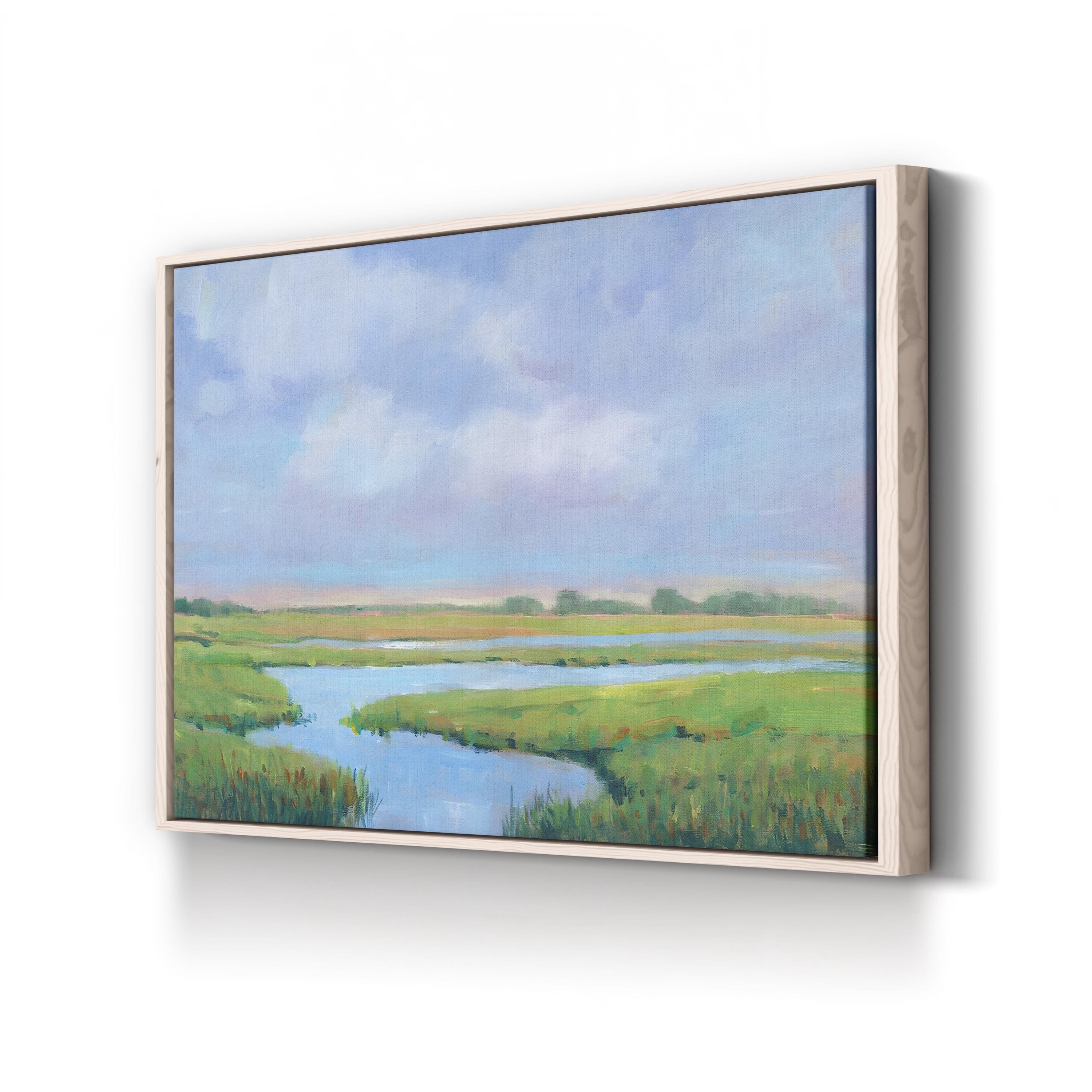Summer Marsh II – Contemporary Coastal Marsh Landscape Wall Art by Tim O’Toole