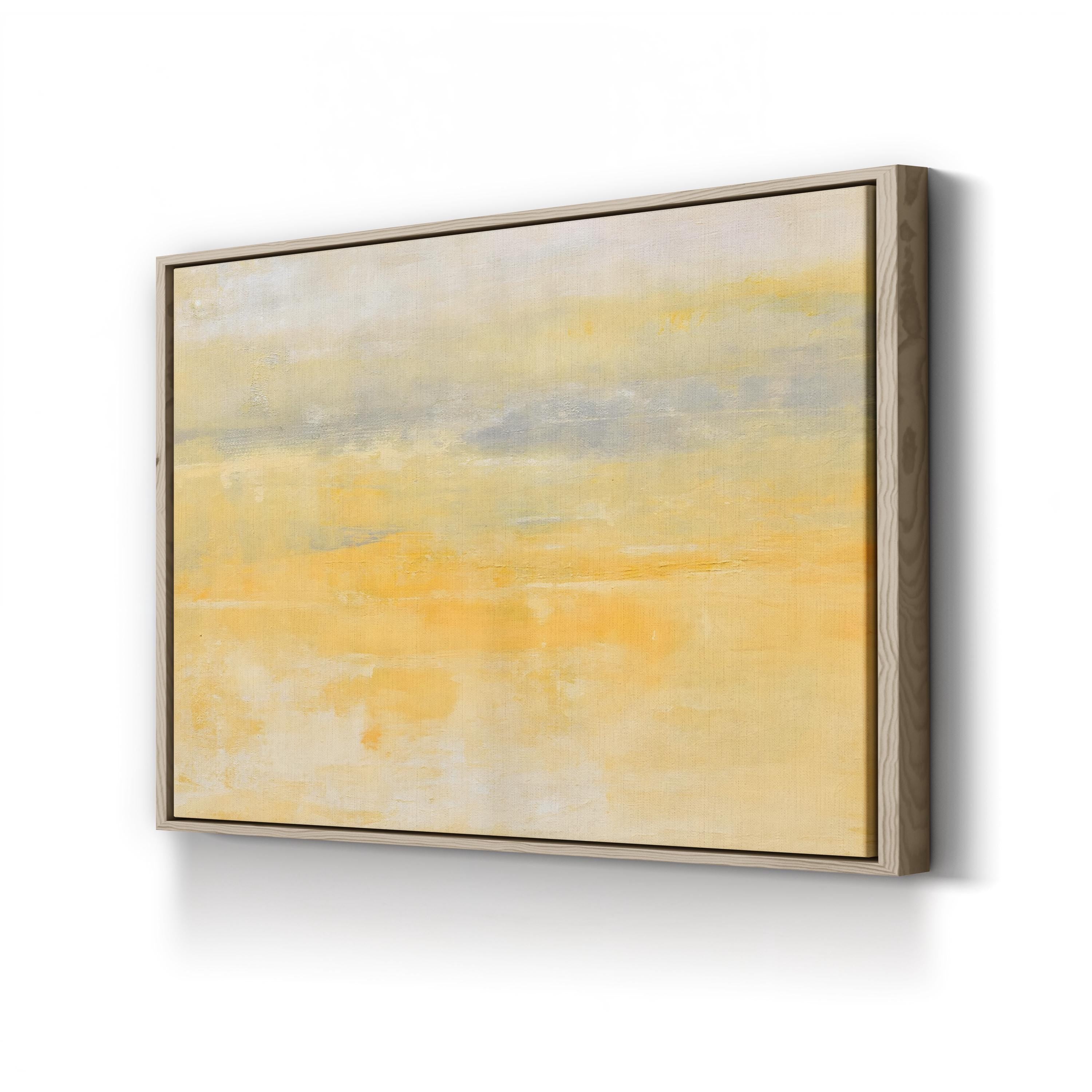 Sunday Morning Canvas Print – Contemporary Abstract Sunrise Landscape Wall Art