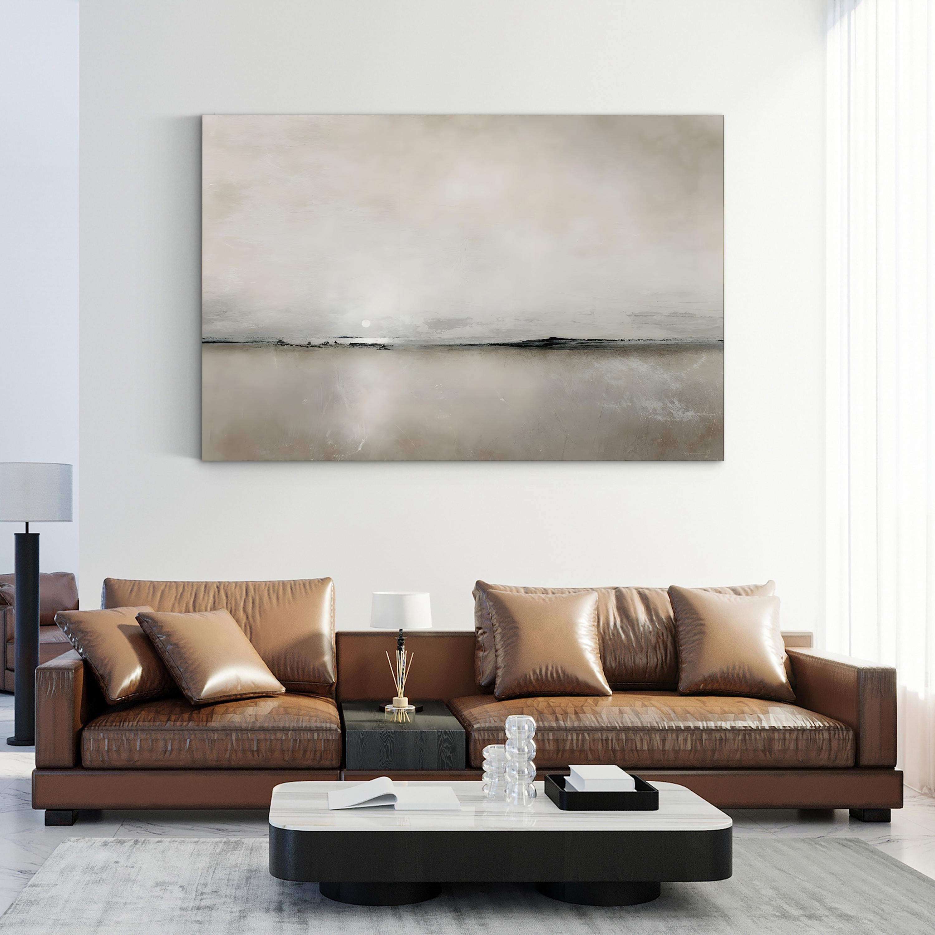 Sunlight Bay | Contemporary Minimalist Coastal Landscape Wall Art by Dan Hobday