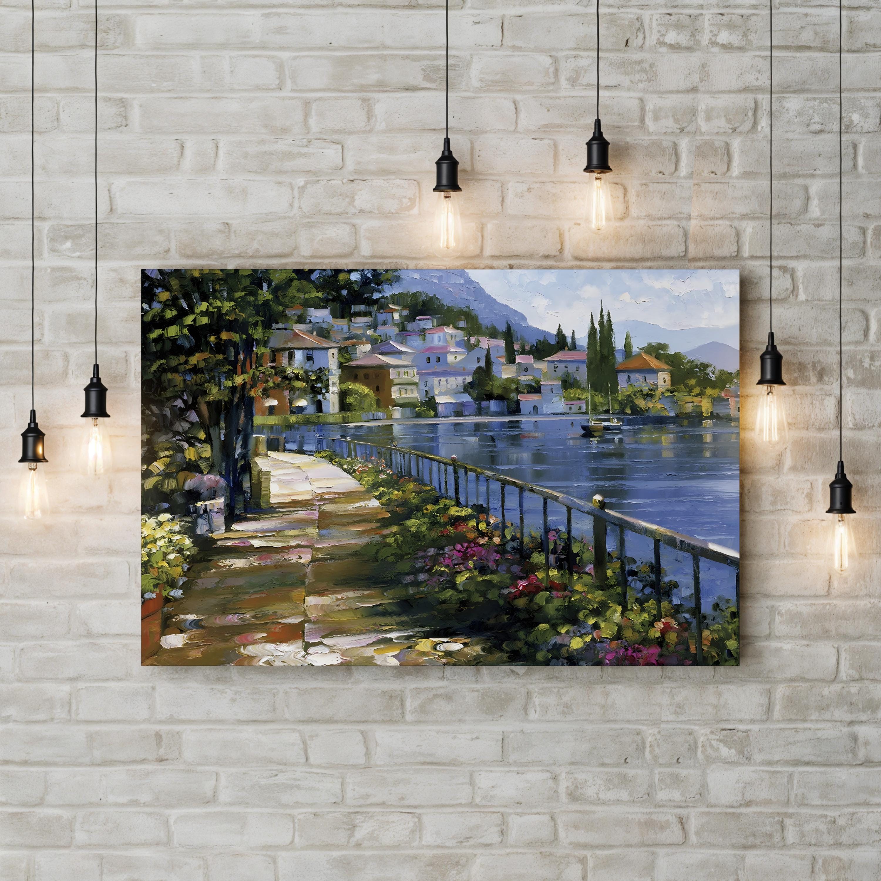 Sunlit Stroll Coastal Canvas - Wall Art by Howard Behrens