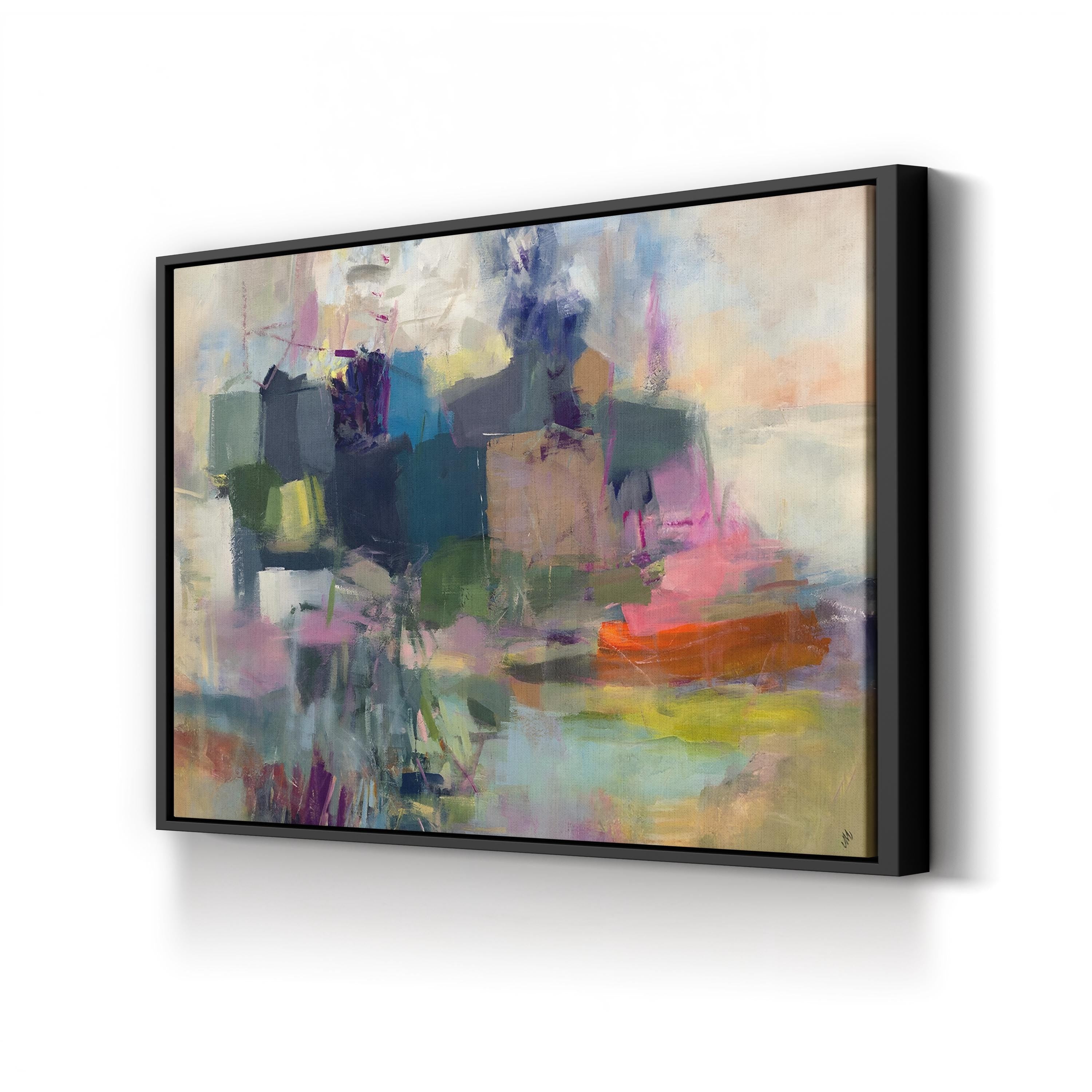 Sustainable Abstract Canvas Art Print: subtle, rich layering and depth