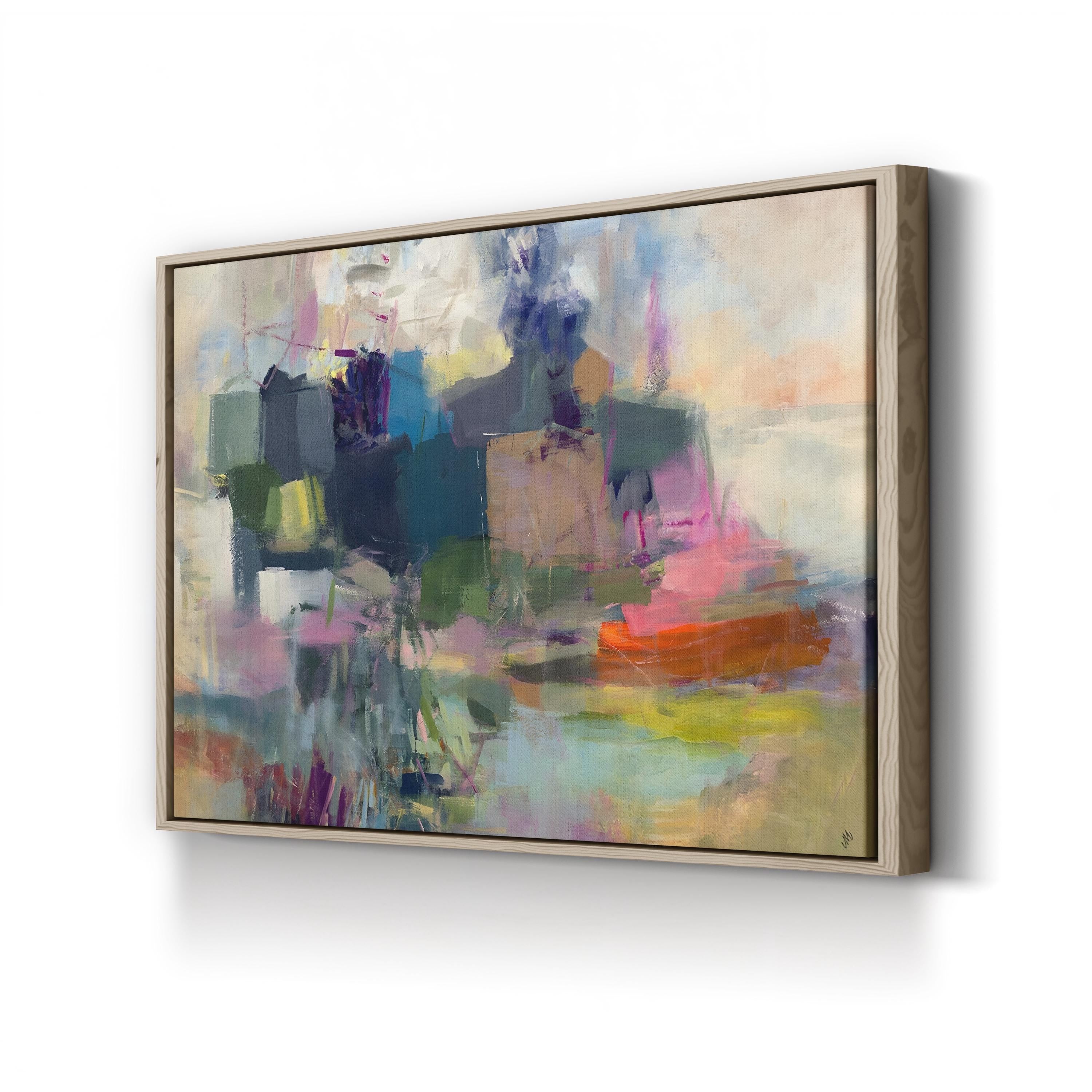 Sustainable Abstract Canvas Art Print: subtle, rich layering and depth