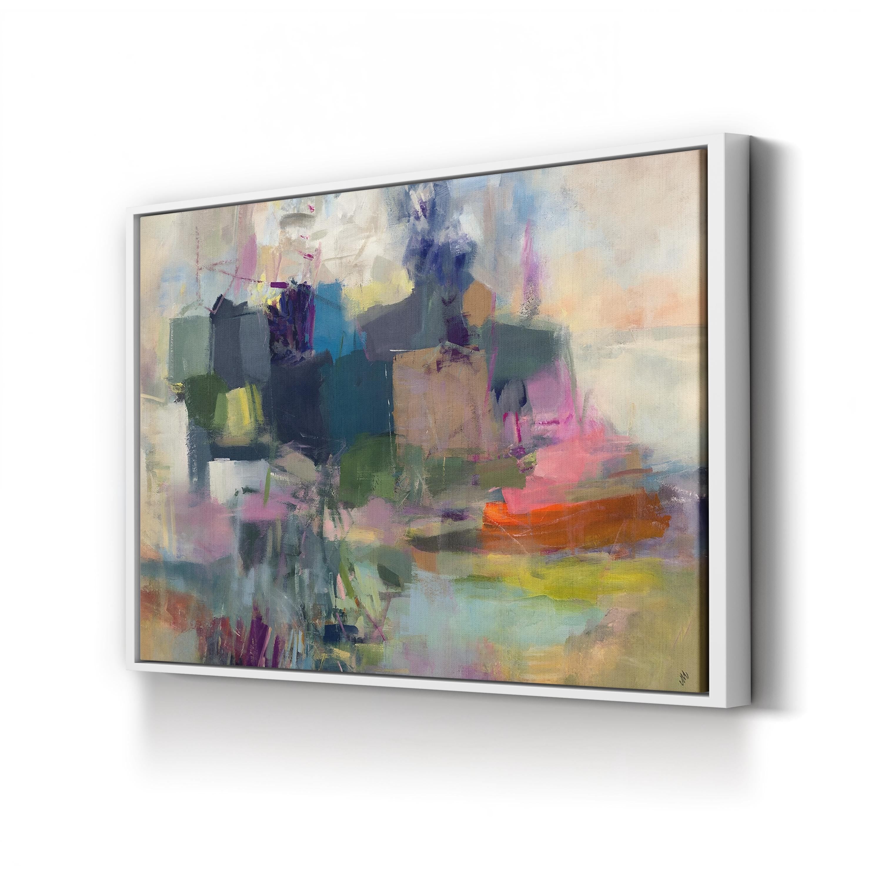Sustainable Abstract Canvas Art Print: subtle, rich layering and depth