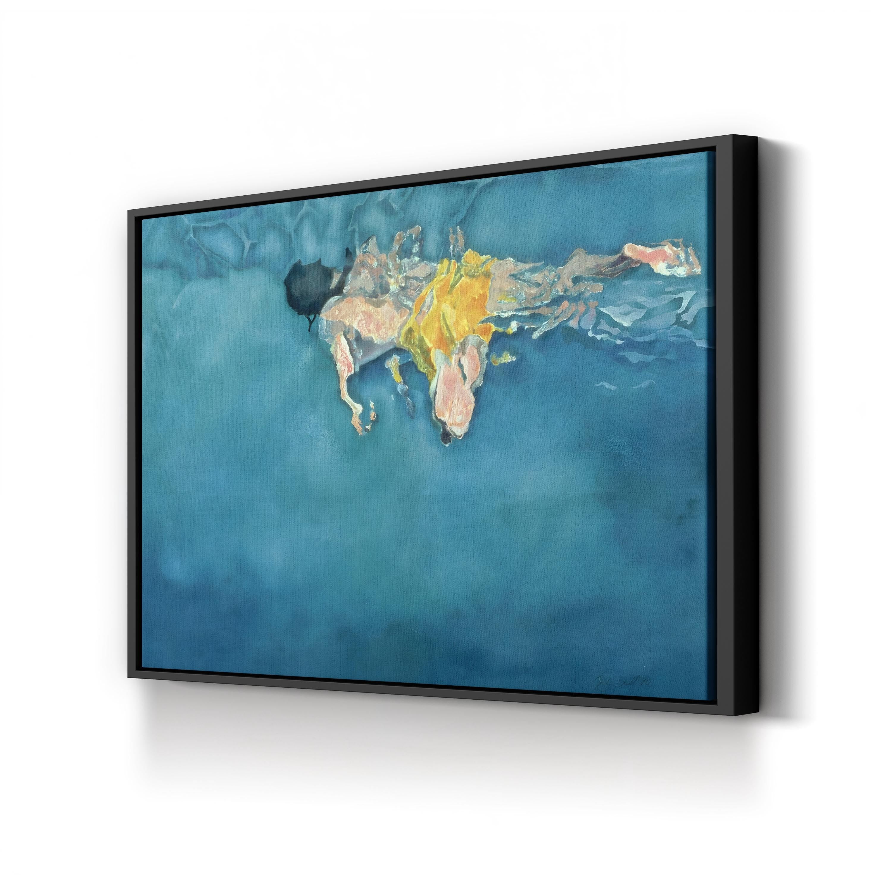 Swimmer in Yellow, 1990 Wall Art by Gareth Ball