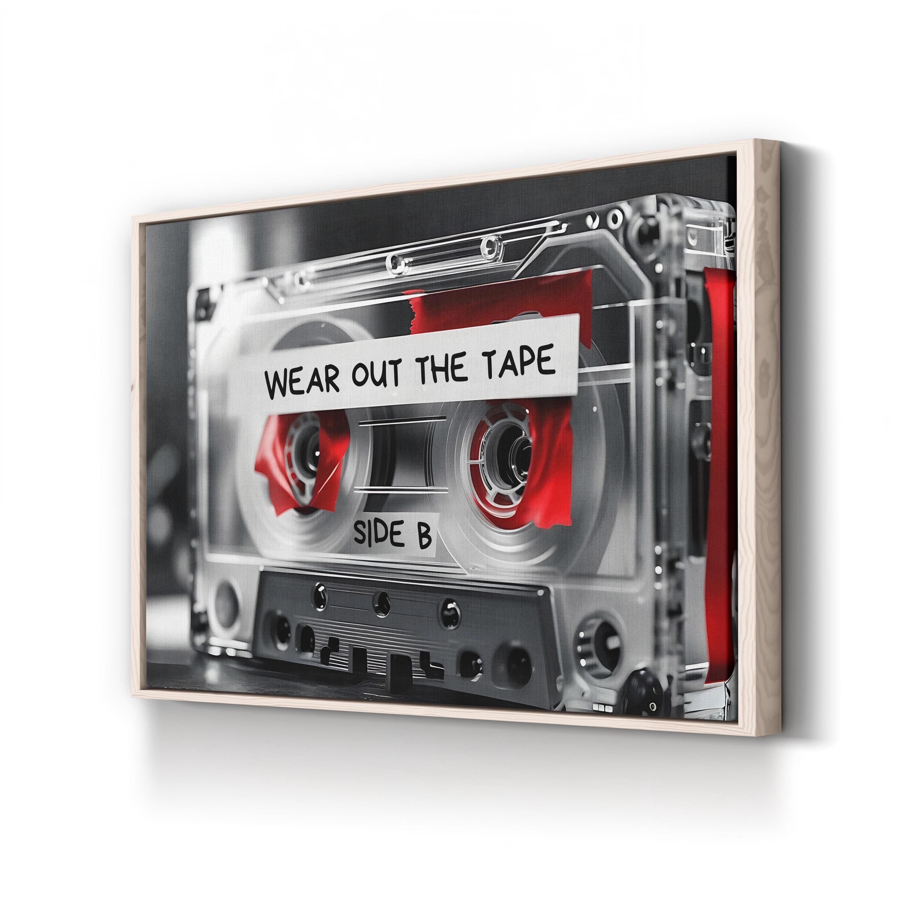 Pop Art Music Culture Vintage Cassette Tape Wall Art Print