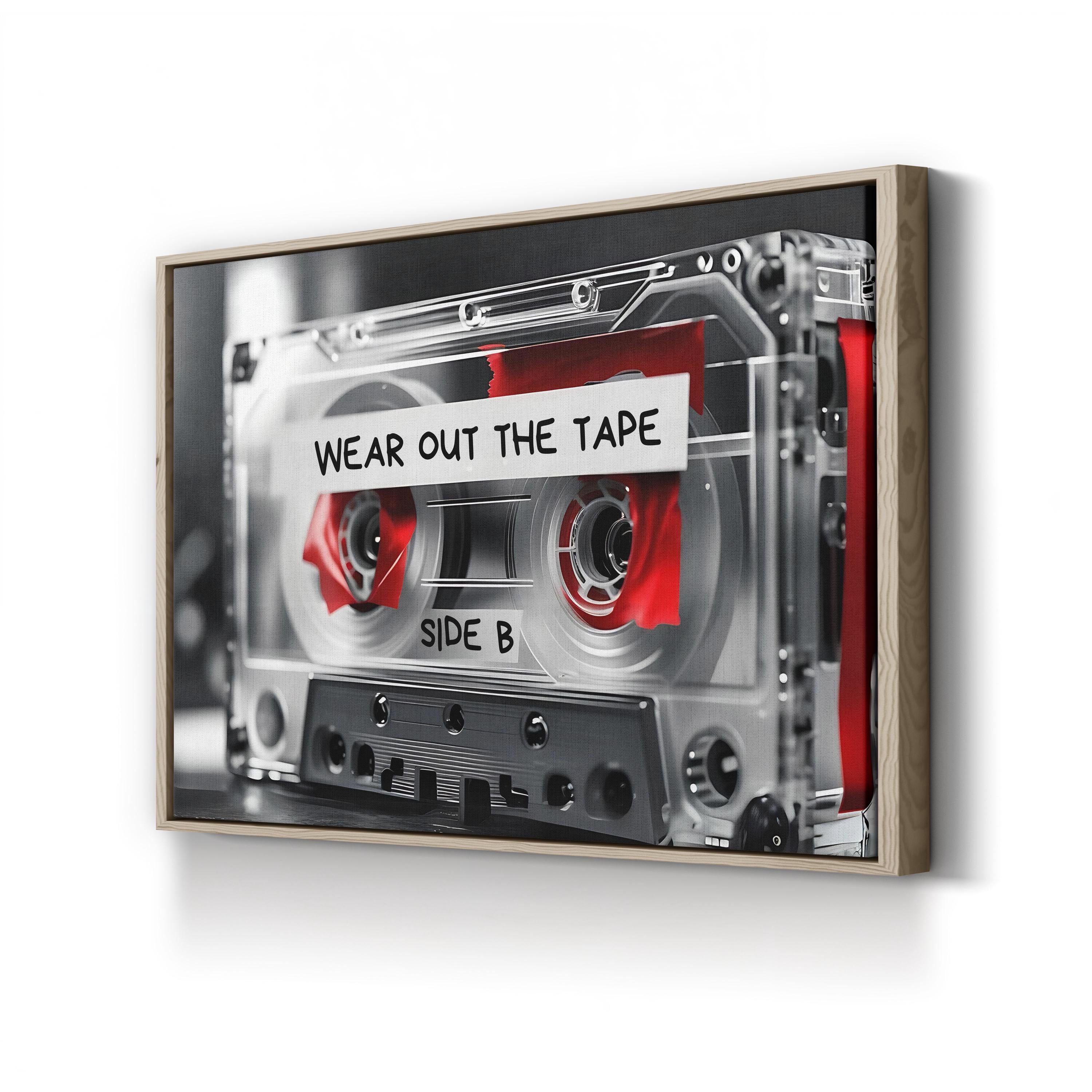 Pop Art Music Culture Vintage Cassette Tape Wall Art Print