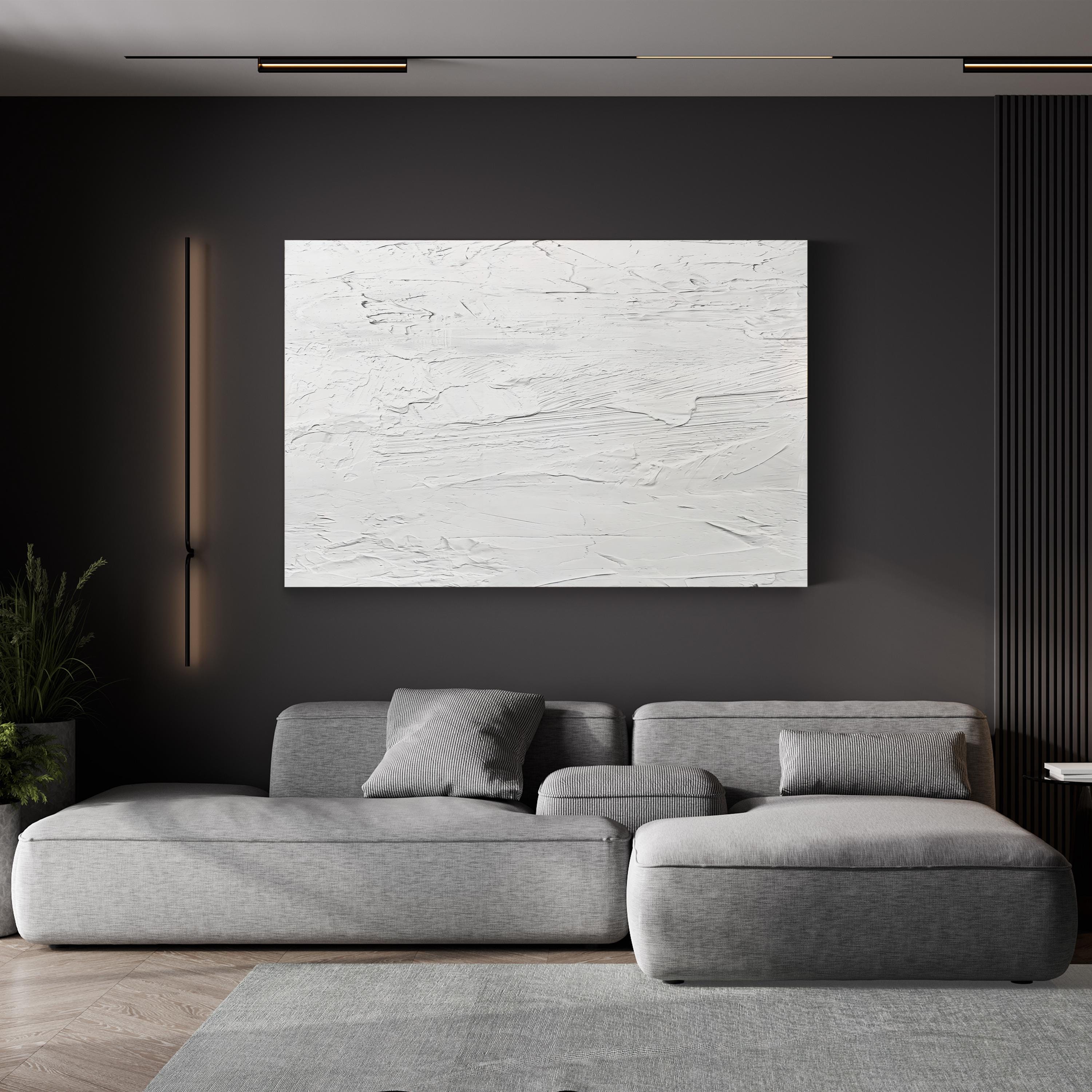 Textured on White II Wall Art — Sofia Gordon Minimalist Abstract Canvas