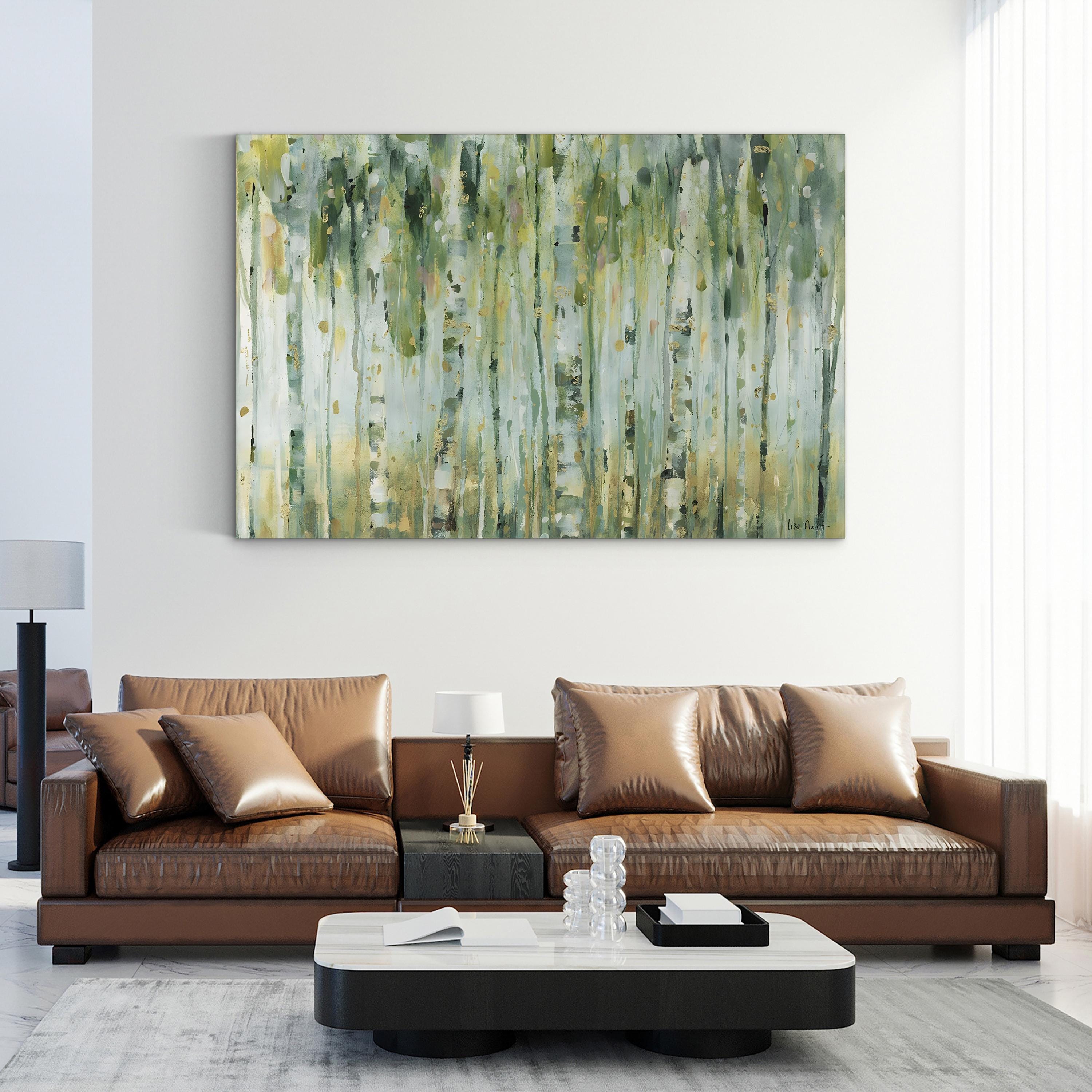 The Forest I Wall Art – Contemporary Abstract Forest Canvas by Lisa Audit