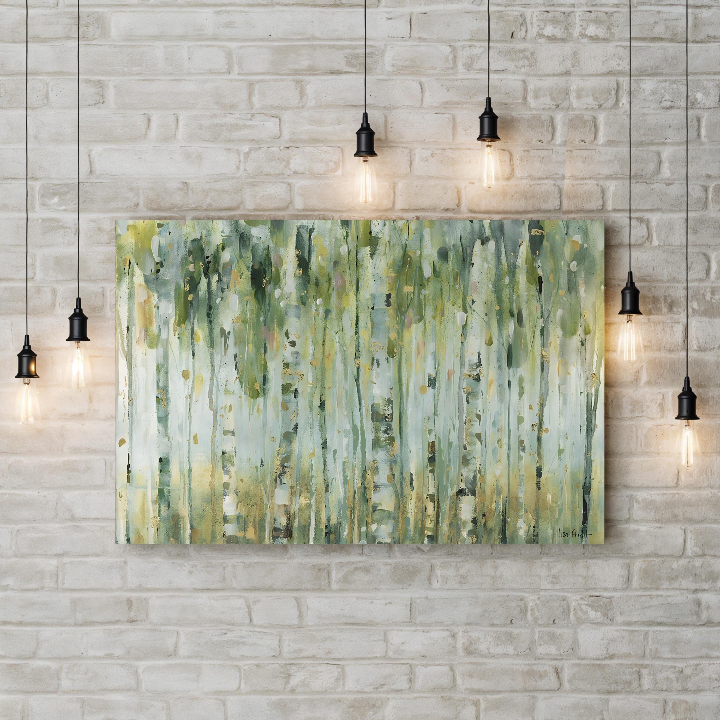 The Forest I Wall Art – Contemporary Abstract Forest Canvas by Lisa Audit
