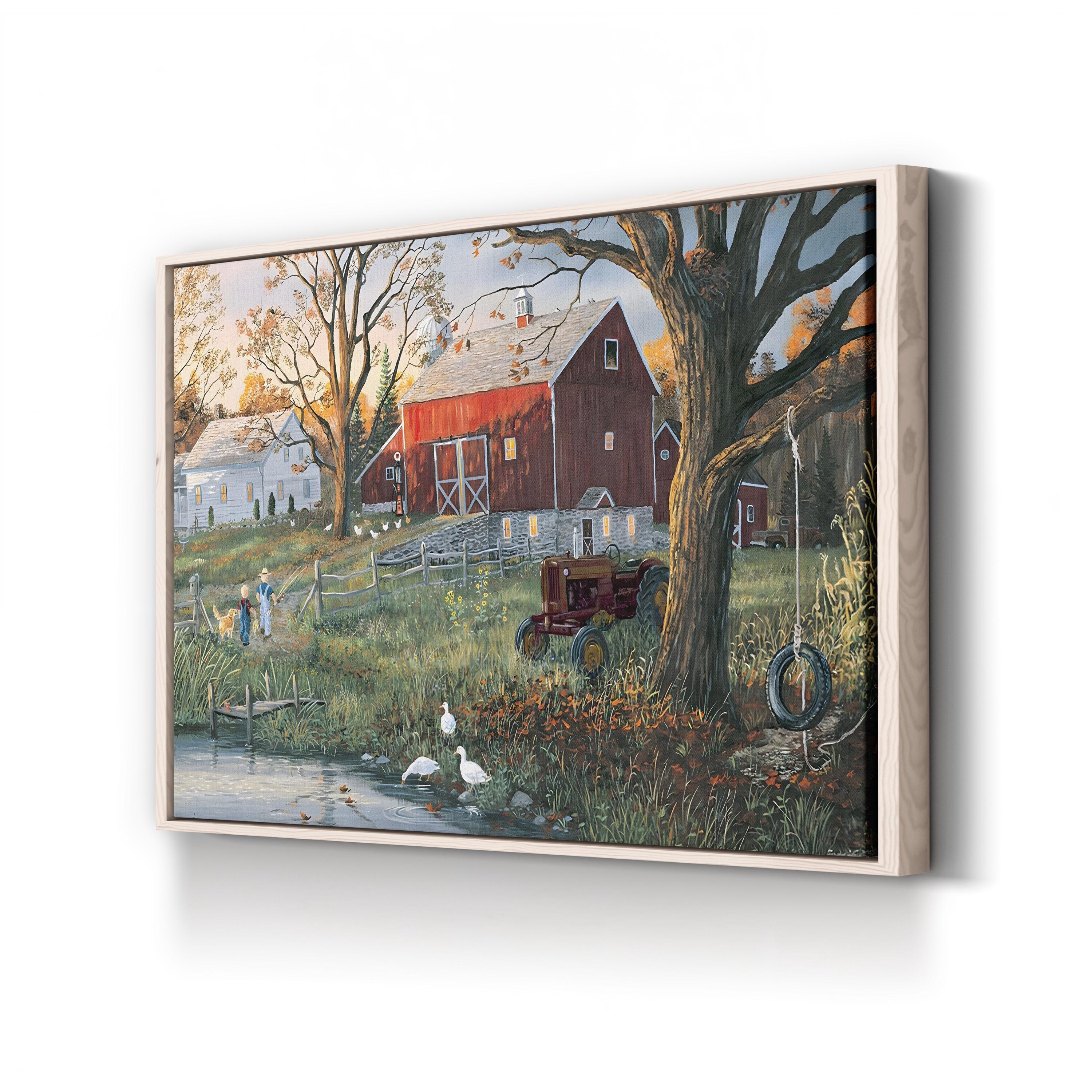 The Good Old Days Revised by Terry Doughty canvas print in Natural Frame Canvas