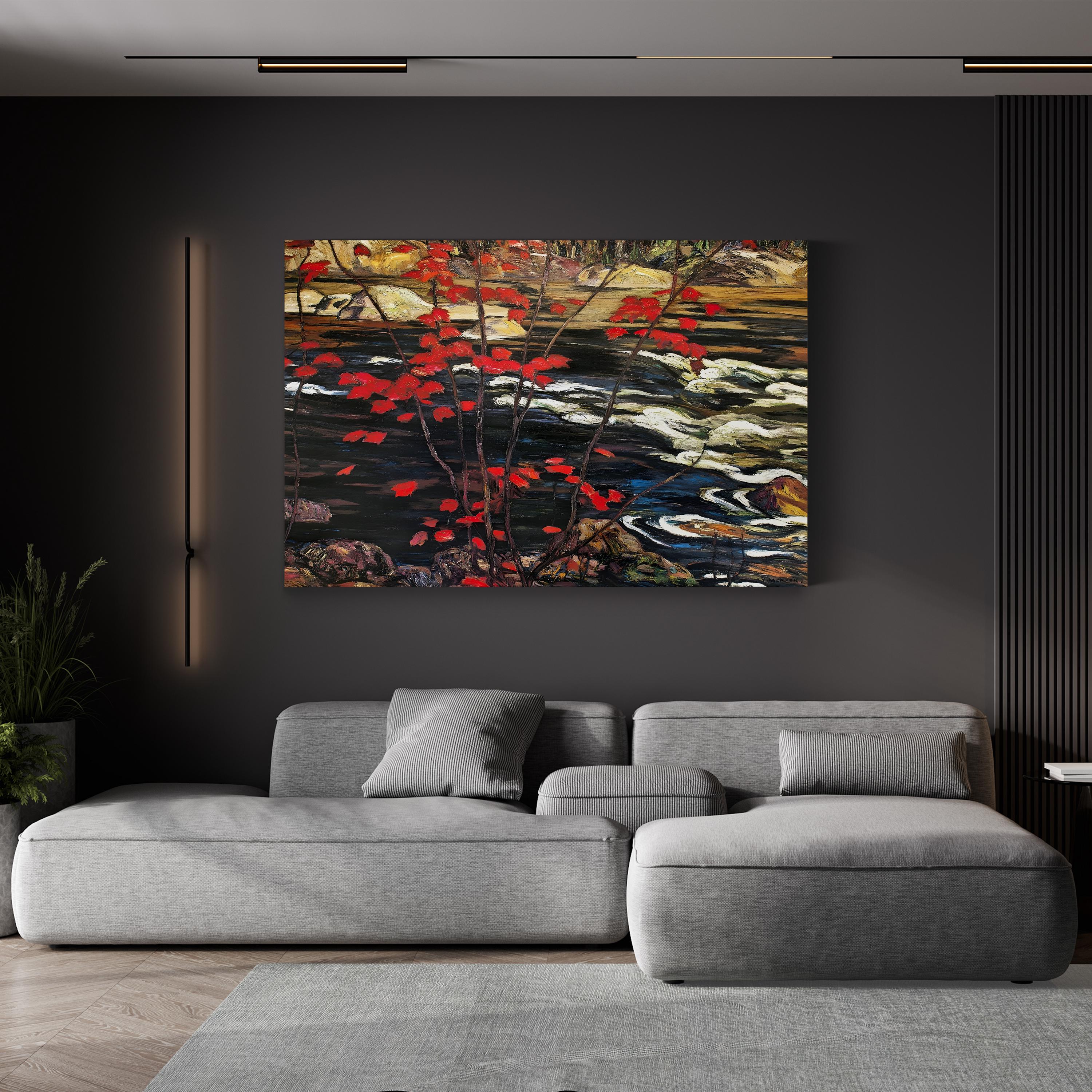 The Red Maple Wall Art – A.Y. Jackson Autumn Landscape Canvas Print