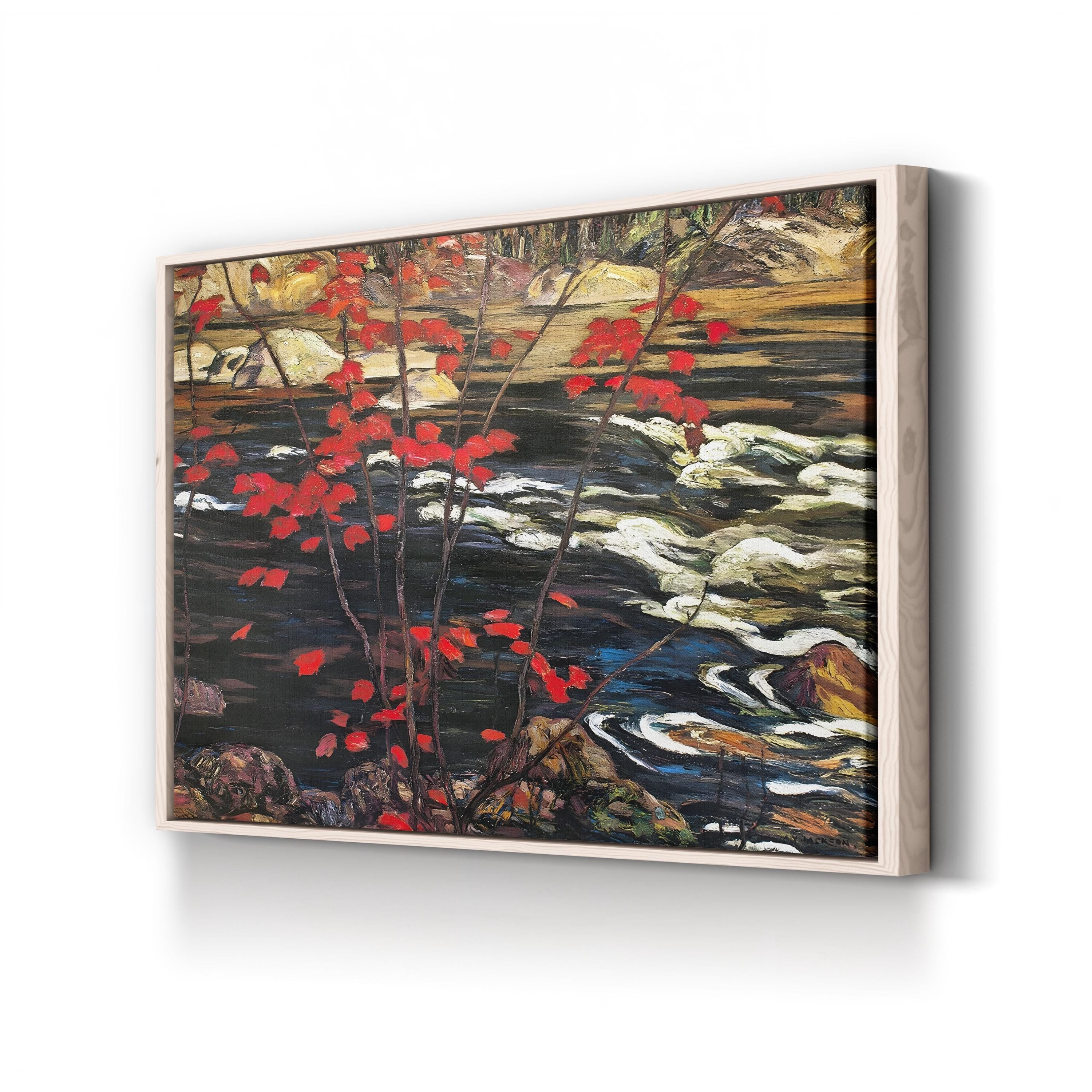 The Red Maple Wall Art – A.Y. Jackson Autumn Landscape Canvas Print