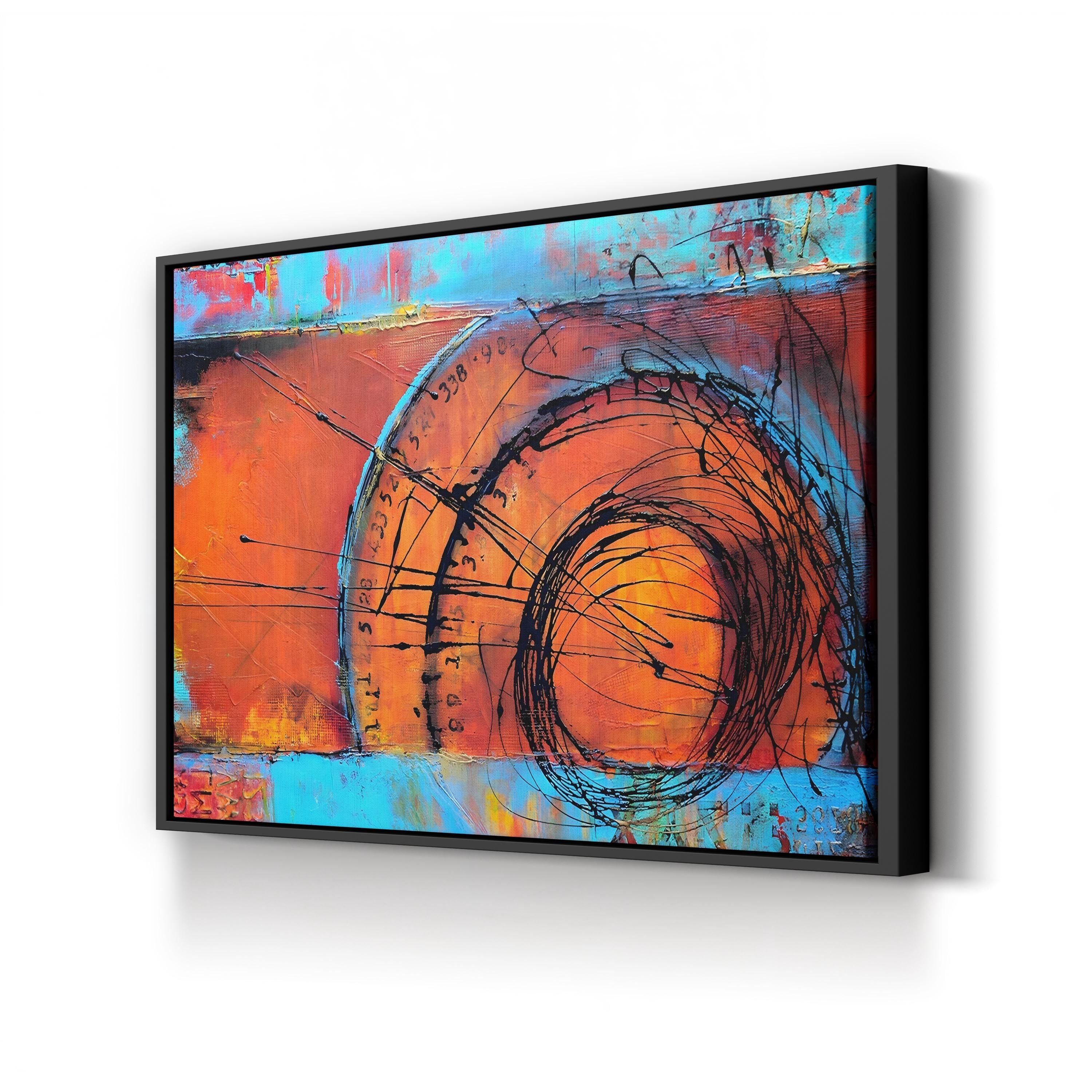 Time Traveler Wall Art by Erin Ashley – Futuristic Abstract Canvas Print